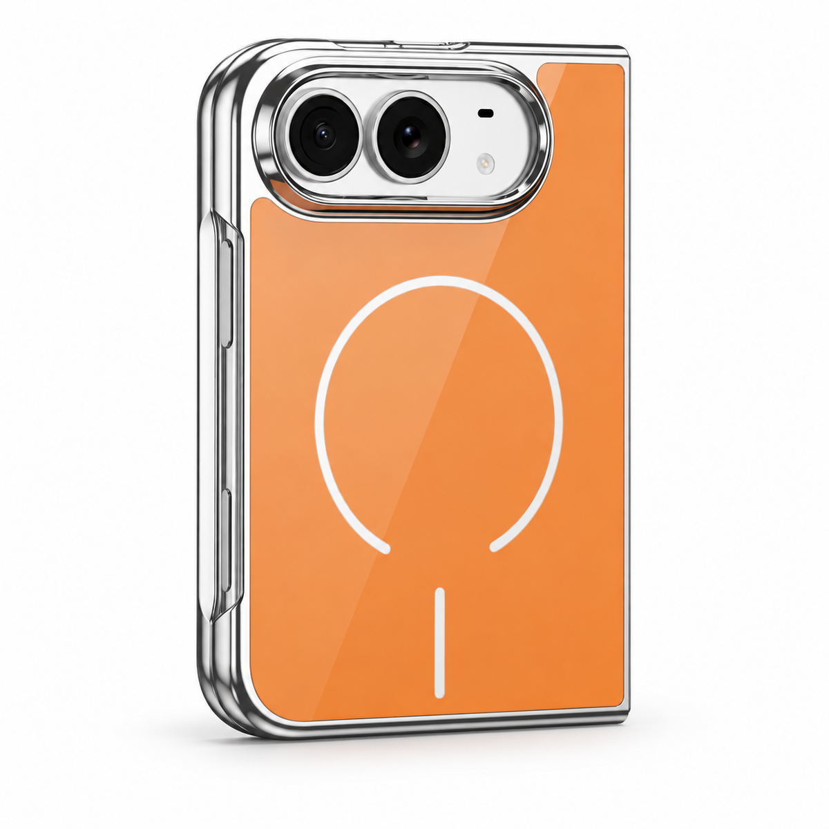 Premium iPhone Case Magnetic Built In Screen Protector Glass PC Full Wrap Shockproof Foldable Anti Scratch Non Slip Wireless Charging Protective Cover