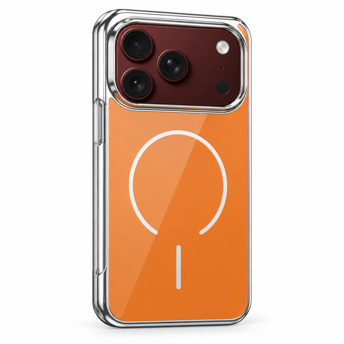 Premium iPhone Case Magnetic Built In Screen Protector Glass PC Full Wrap Shockproof Foldable Anti Scratch Non Slip Wireless Charging Protective Cover
