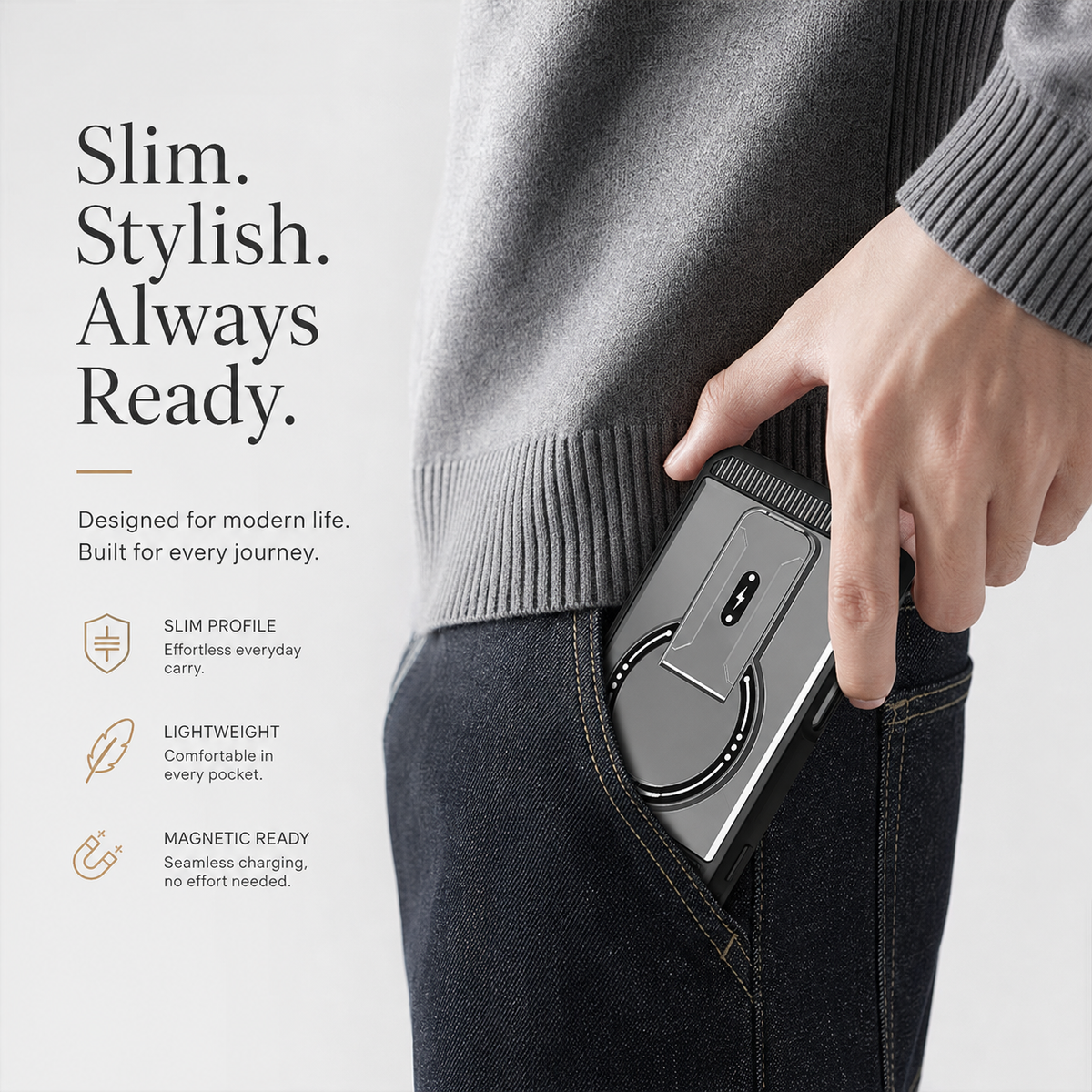 Premium iPhone Case Magnetic Carbon Fiber Leather Kickstand Camera Lens Protector Stand Holder Shockproof Slim Protective Cover