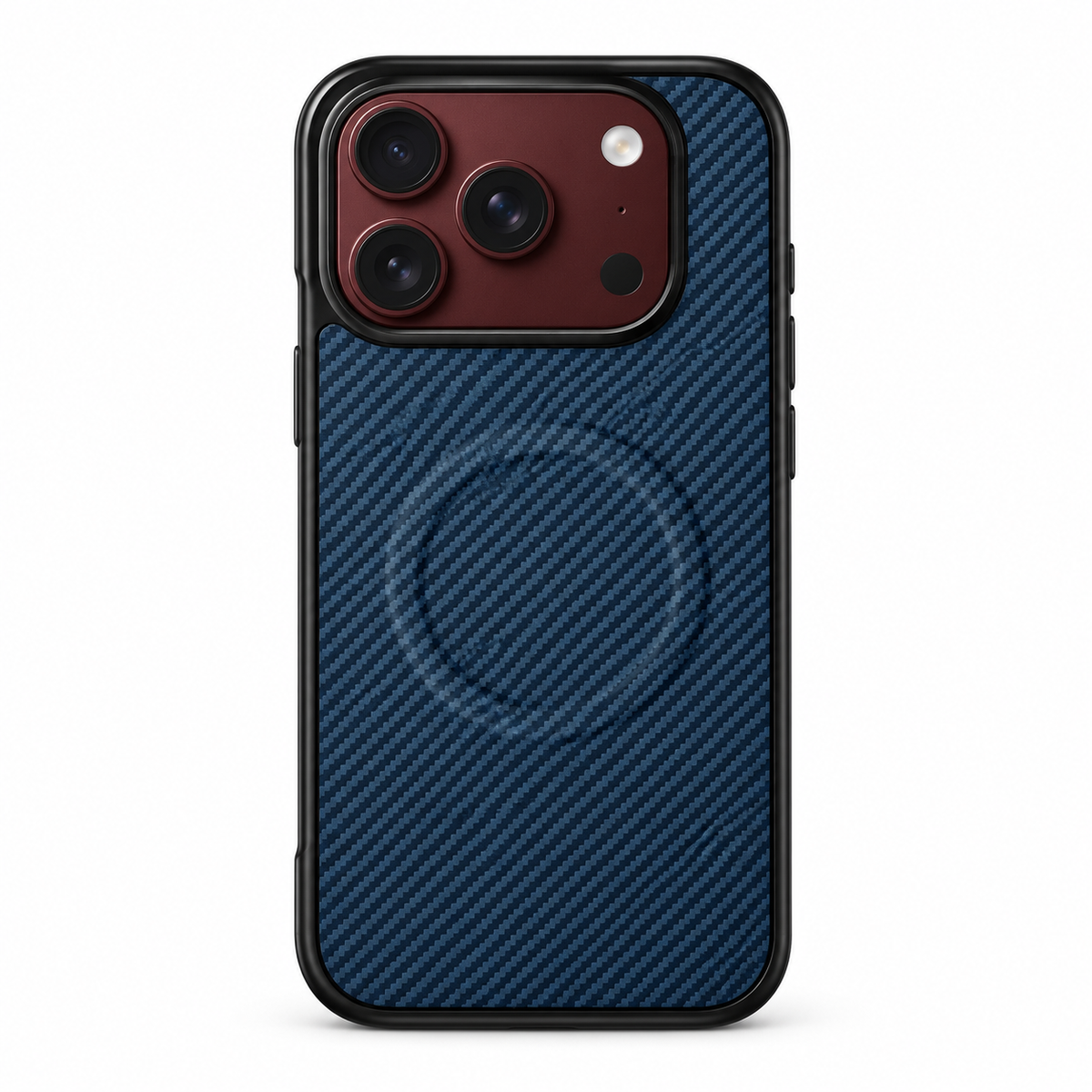 Premium iPhone Case Magnetic Carbon Fiber Texture Soft TPU Foldable Shockproof Anti Knock Wireless Charging Slim Protective Back Cover Case Design