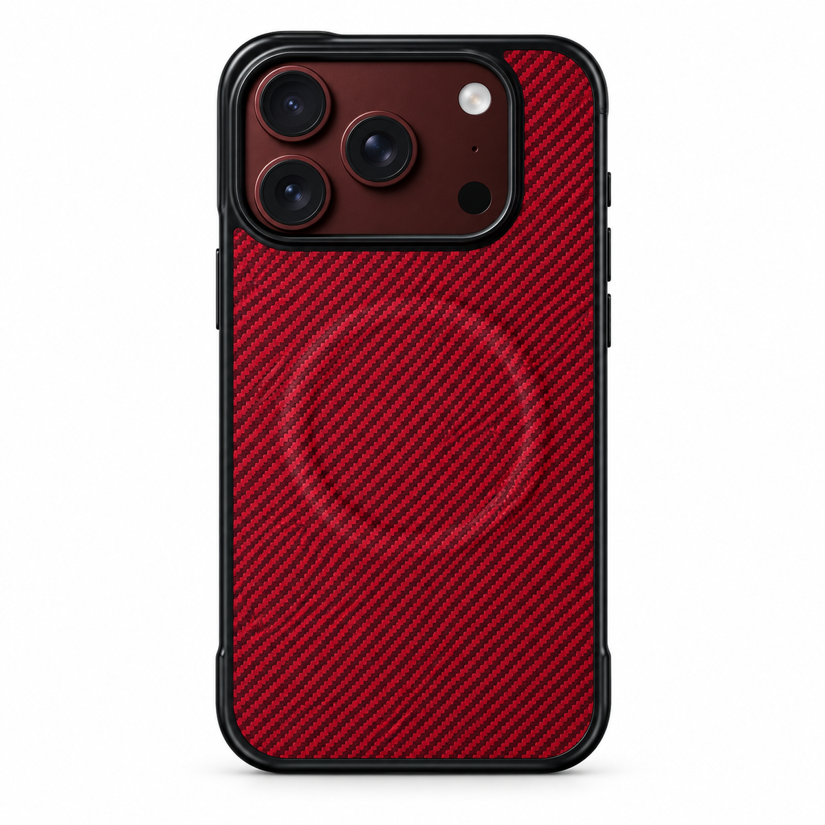 Premium iPhone Case Magnetic Carbon Fiber Texture Soft TPU Foldable Shockproof Anti Knock Wireless Charging Slim Protective Back Cover Case Design