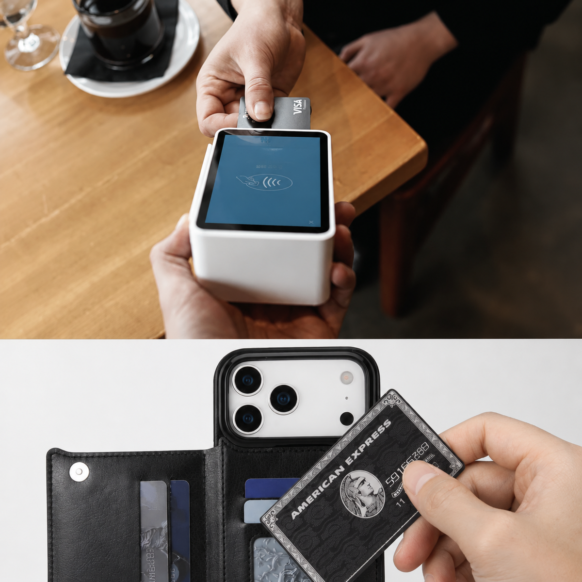 Premium iPhone Case Magnetic Flip Wallet Cover Faux Leather Card Holder Kickstand Shockproof Full Protection Camera Lens Guard Slim Protective Design