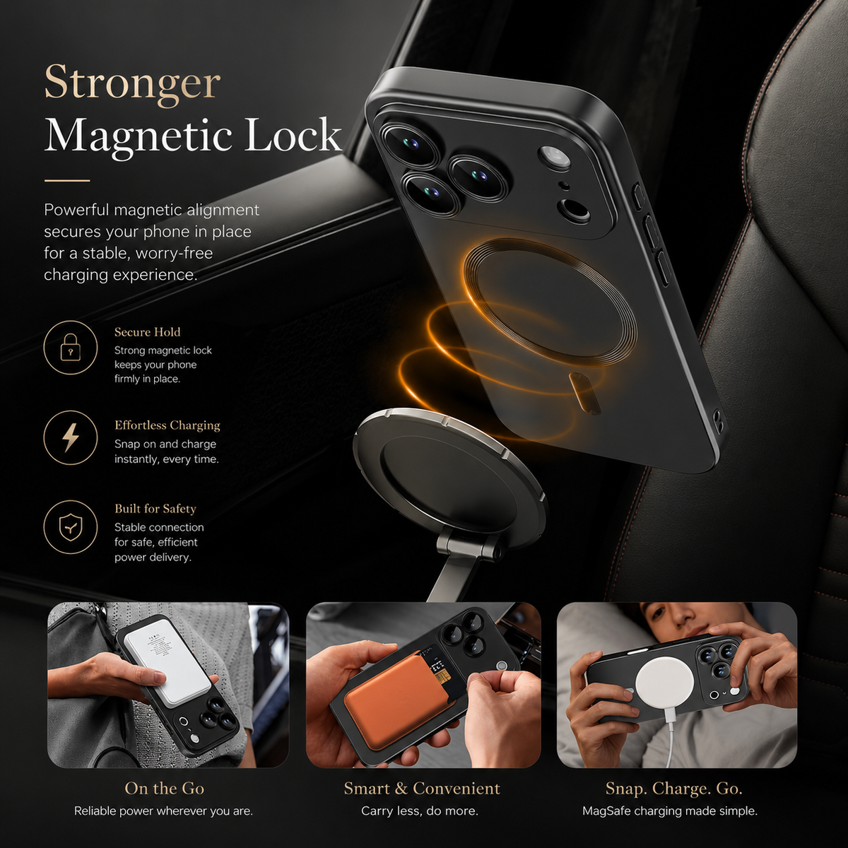 Premium iPhone Case Magnetic Matte Metallic TPU Shockproof Drop Protection Camera Lens Protector Anti Scratch Soft Bumper Protective Cover Case
