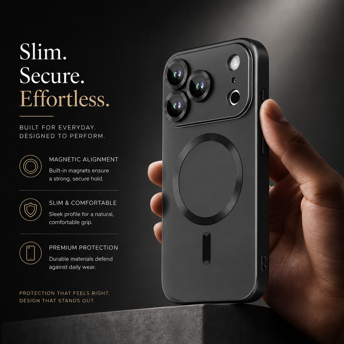 Premium iPhone Case Magnetic Matte Metallic TPU Shockproof Drop Protection Camera Lens Protector Anti Scratch Soft Bumper Protective Cover Case