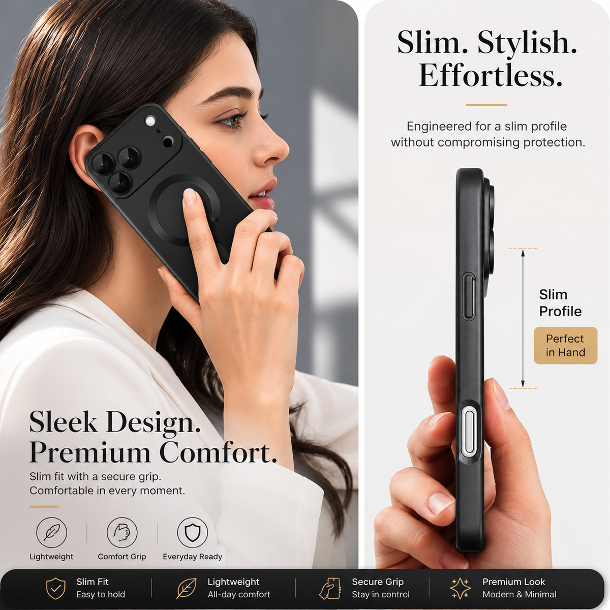 Premium iPhone Case Magnetic Matte Metallic TPU Shockproof Drop Protection Camera Lens Protector Anti Scratch Soft Bumper Protective Cover Case