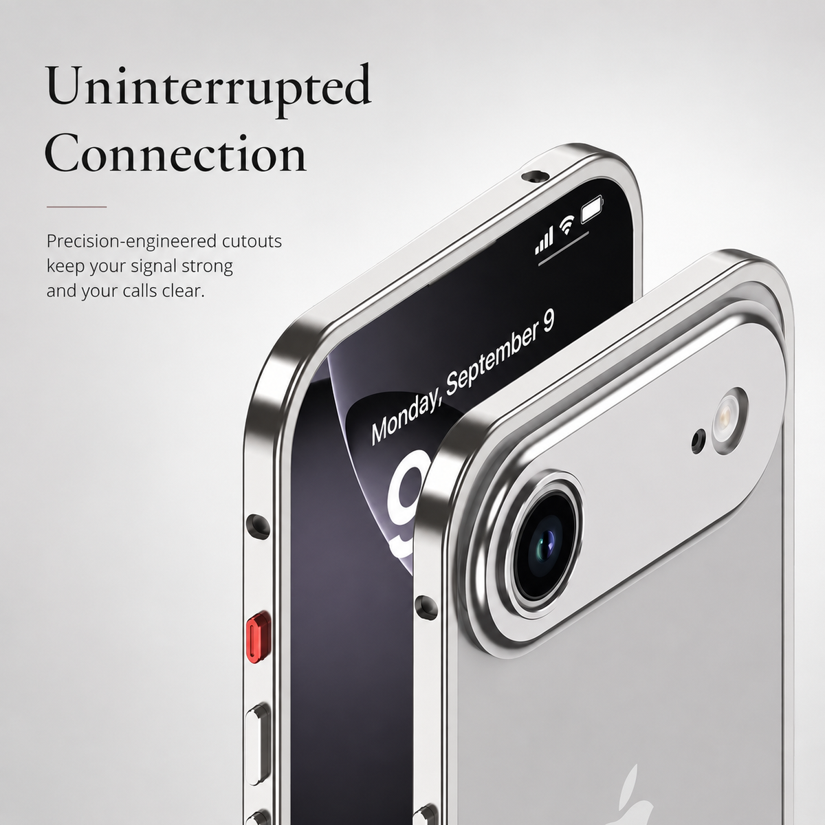 Premium iPhone Case Magnetic Metal Frame Detachable Camera Protector Shockproof Ultra Thin TPU Bumper Anti Scratch Non Slip Lightweight Protective Cover