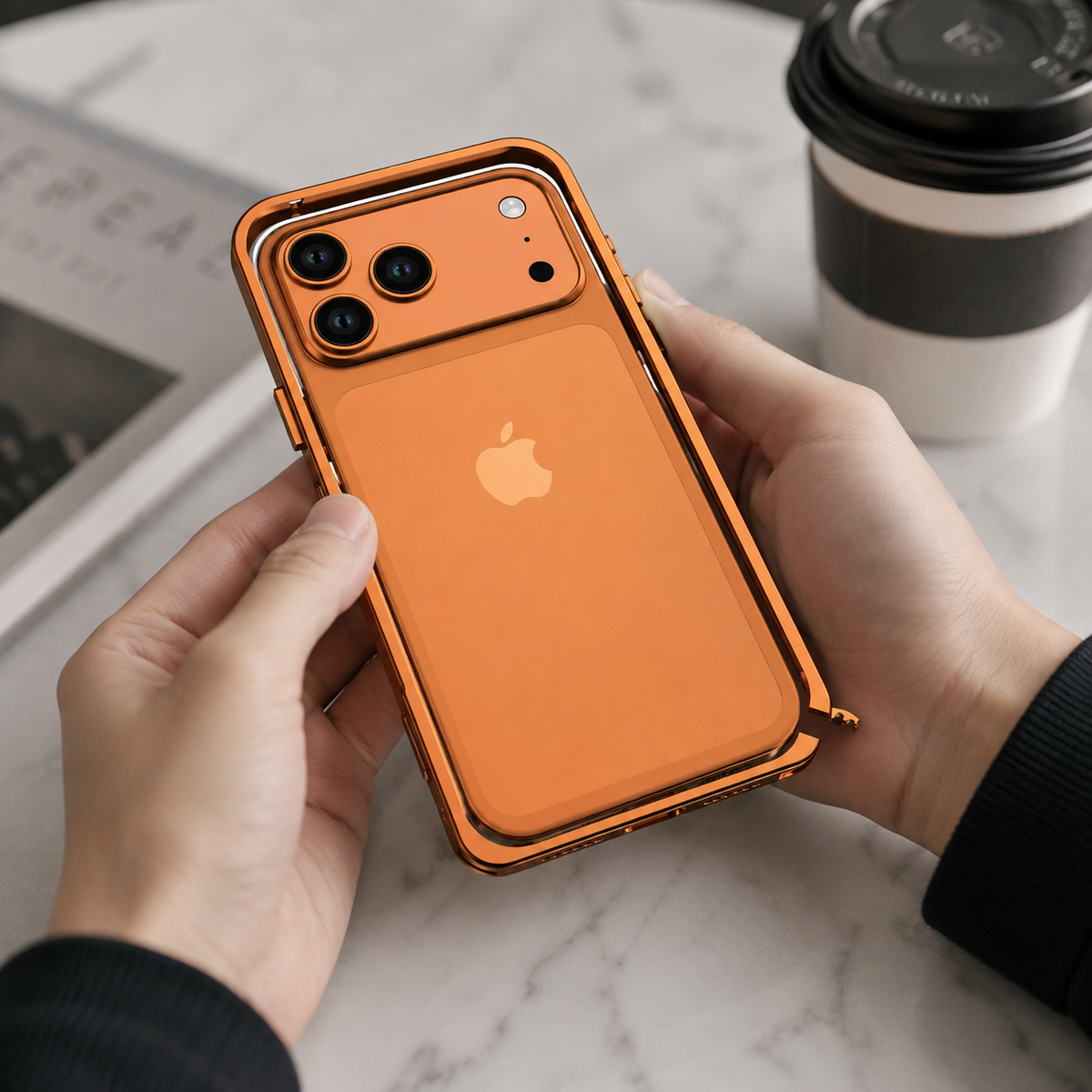 Premium iPhone Case Magnetic Metal Frame Detachable Camera Protector Shockproof Ultra Thin TPU Bumper Anti Scratch Non Slip Lightweight Protective Cover
