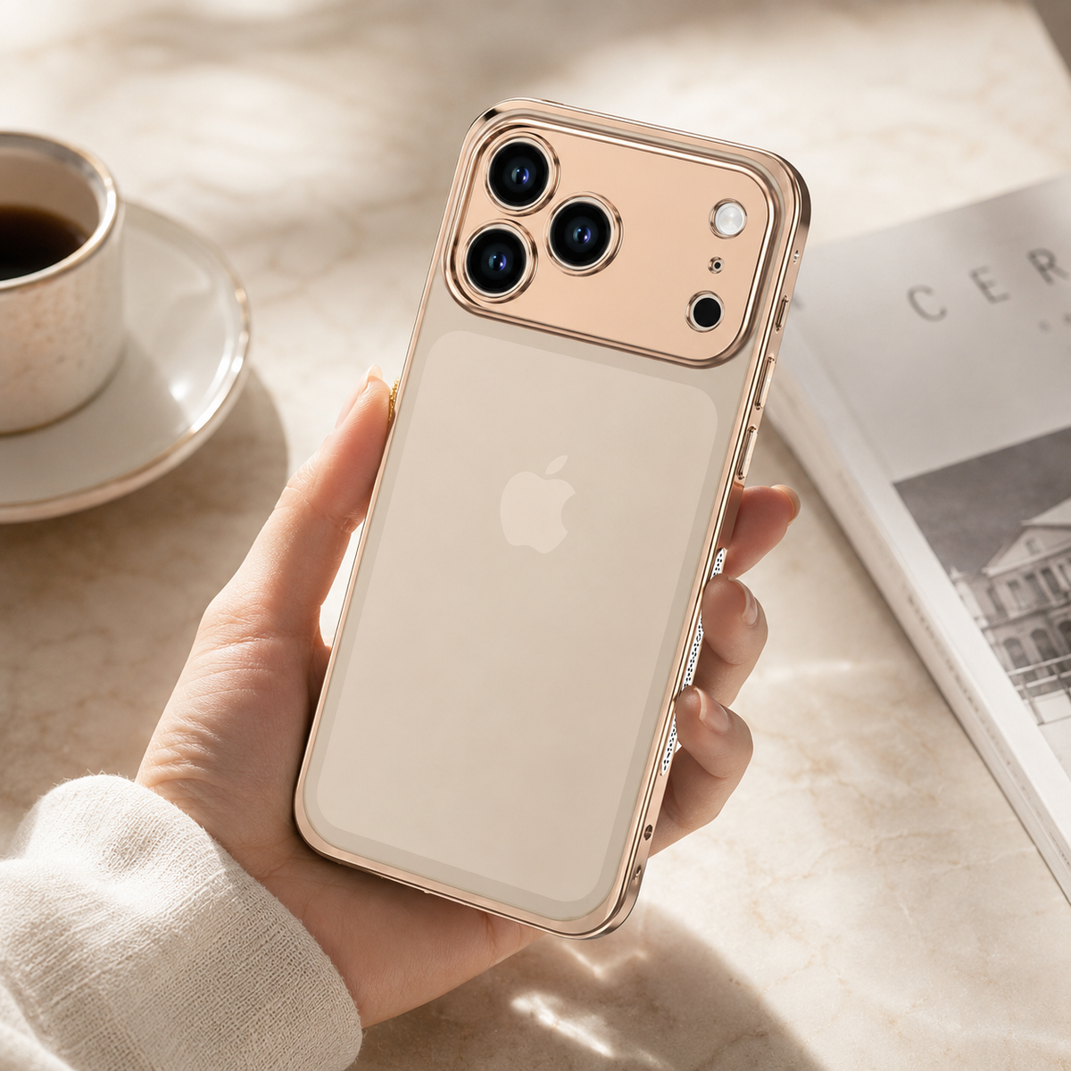 Premium iPhone Case Magnetic Metal Frame Detachable Camera Protector Shockproof Ultra Thin TPU Bumper Anti Scratch Non Slip Lightweight Protective Cover