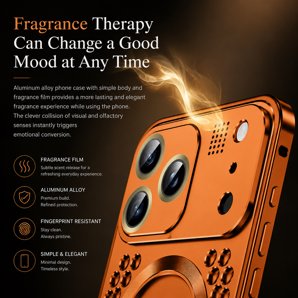 Premium iPhone Case Magnetic Protective Cover Aluminum Alloy Frame Heat Dissipation Metal Design Shockproof Anti Fall Camera Lens Guard Slim Structure