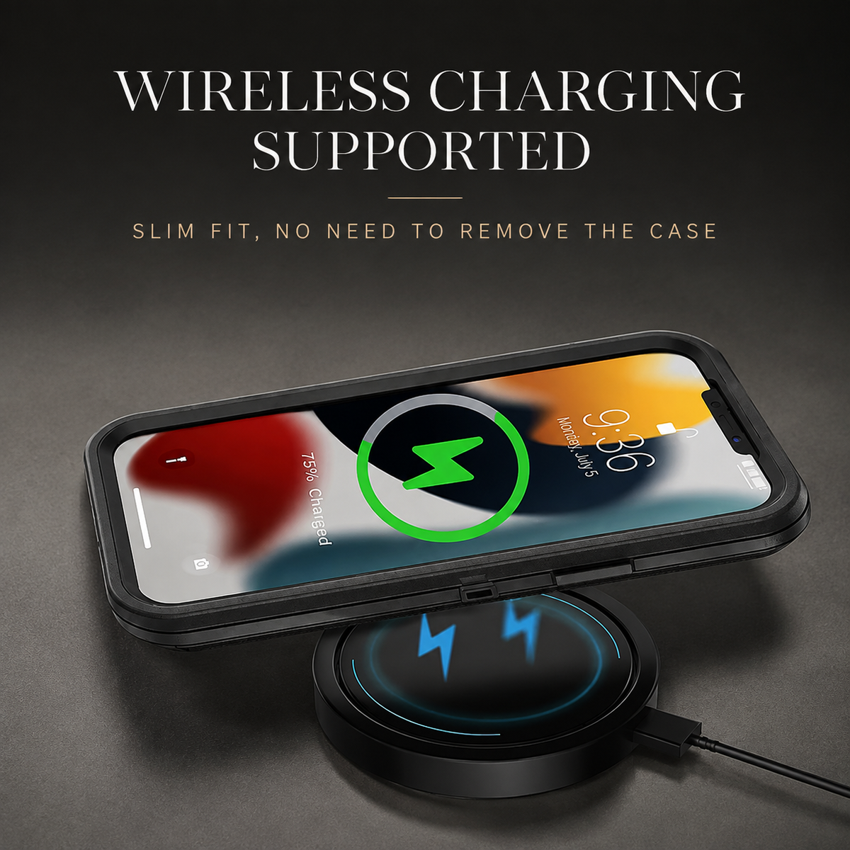 Premium iPhone Case Magnetic Protective Cover Rugged Defender Shockproof Armor Dual Layer Belt Clip Holder Full Port Protection Anti Slip Grip Heavy Duty Design