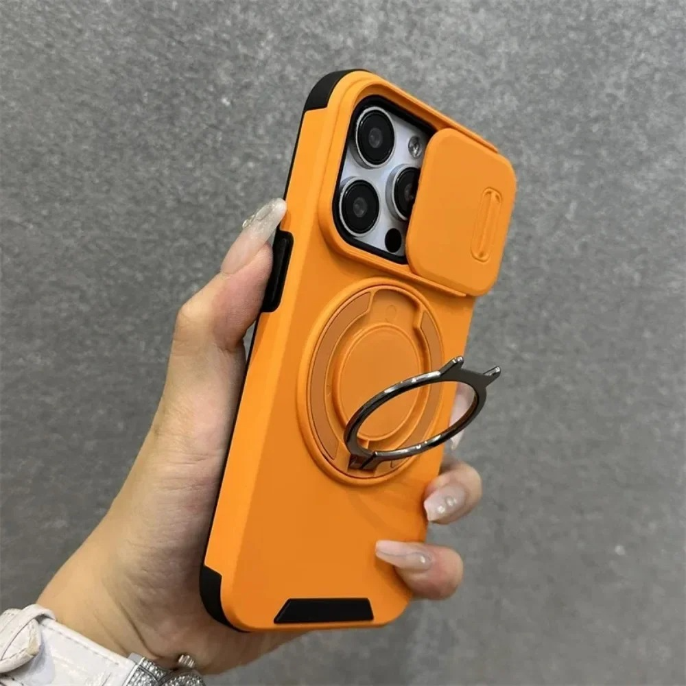 Premium iPhone Case Magnetic Rugged Armor Shockproof Protective Cover Heavy Duty Kickstand Anti Scratch Anti Fingerprint PC Acrylic Non Slip Full Coverage
