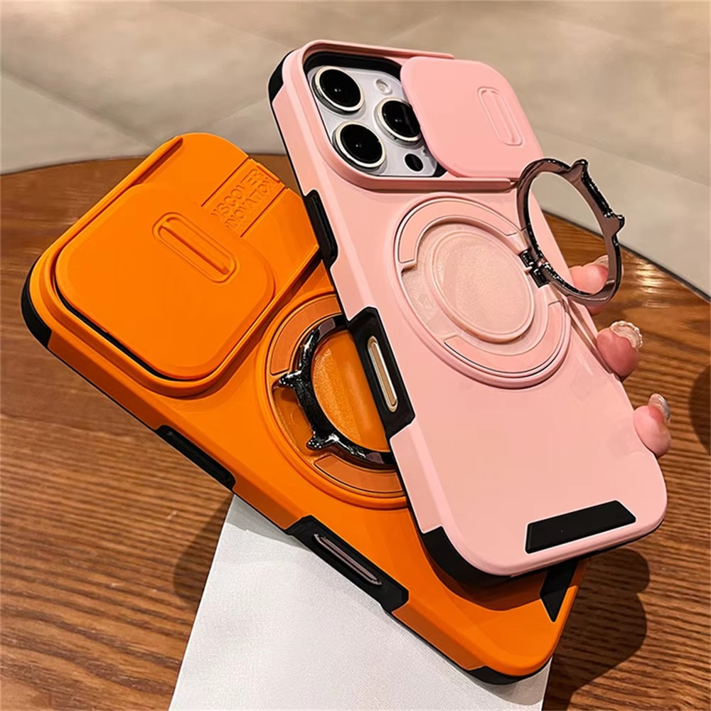Premium iPhone Case Magnetic Rugged Armor Shockproof Protective Cover Heavy Duty Kickstand Anti Scratch Anti Fingerprint PC Acrylic Non Slip Full Coverage