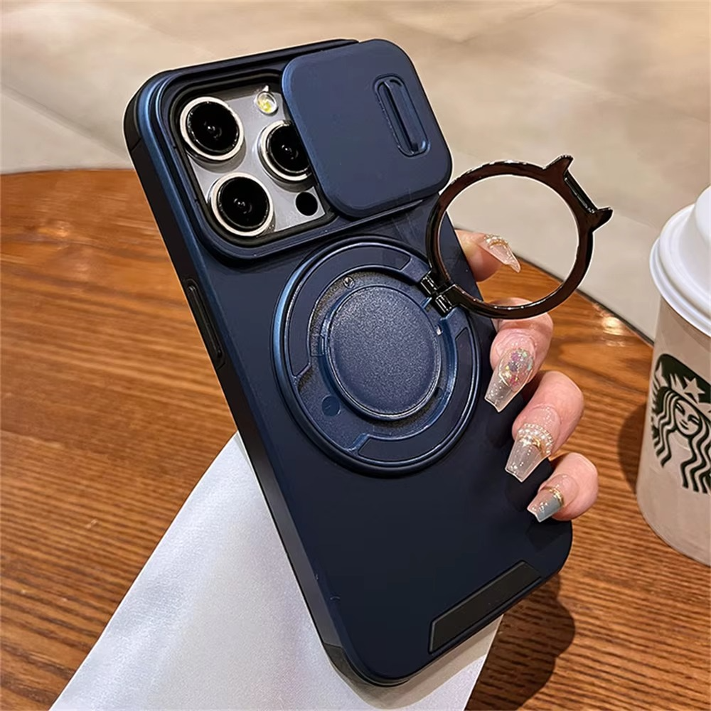 Premium iPhone Case Magnetic Rugged Armor Shockproof Protective Cover Heavy Duty Kickstand Anti Scratch Anti Fingerprint PC Acrylic Non Slip Full Coverage