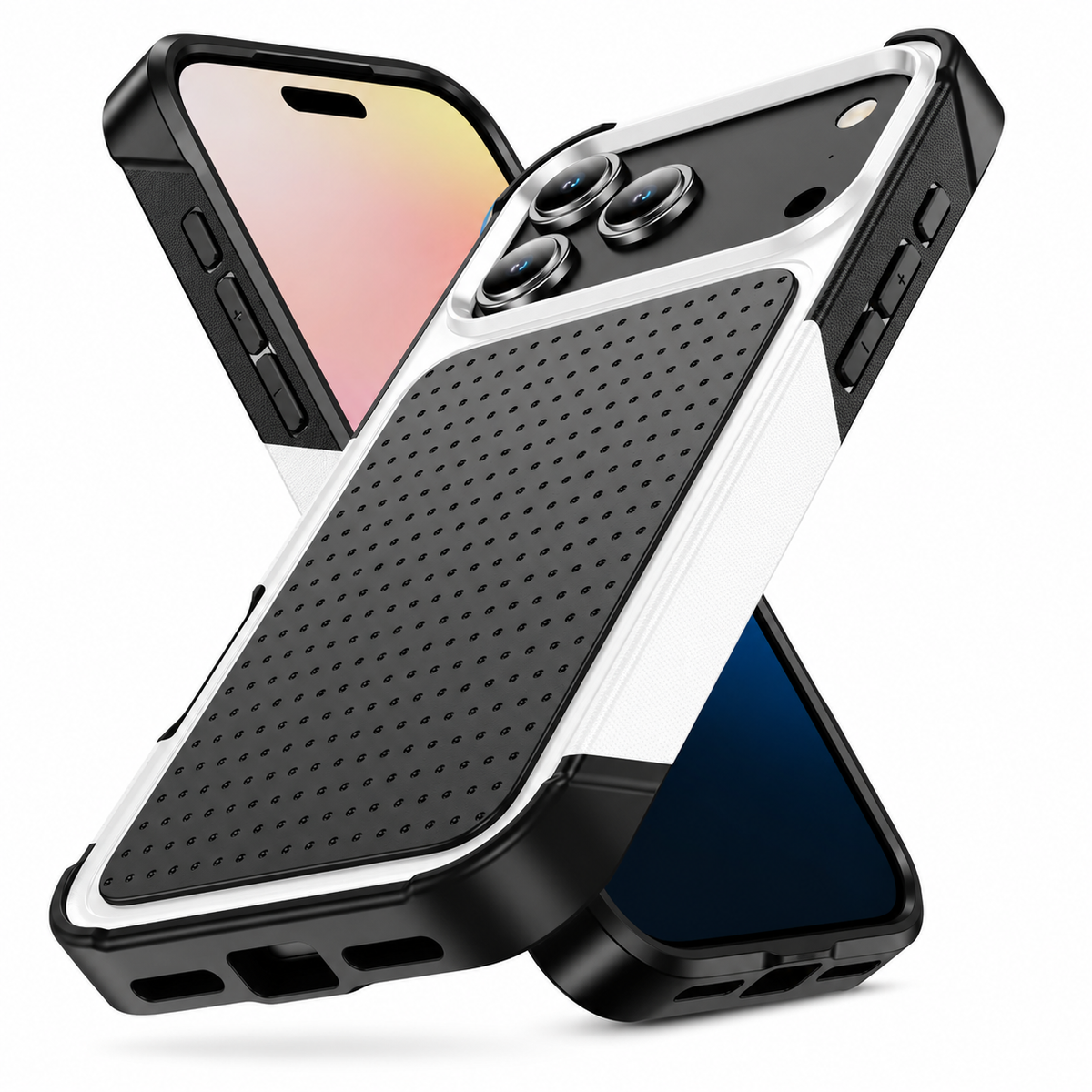 Premium iPhone Case Magnetic Rugged Armor Shockproof Protective Wallet Cover Card Holder Kickstand Anti Slip Reinforced Heavy Duty Full Coverage Grip