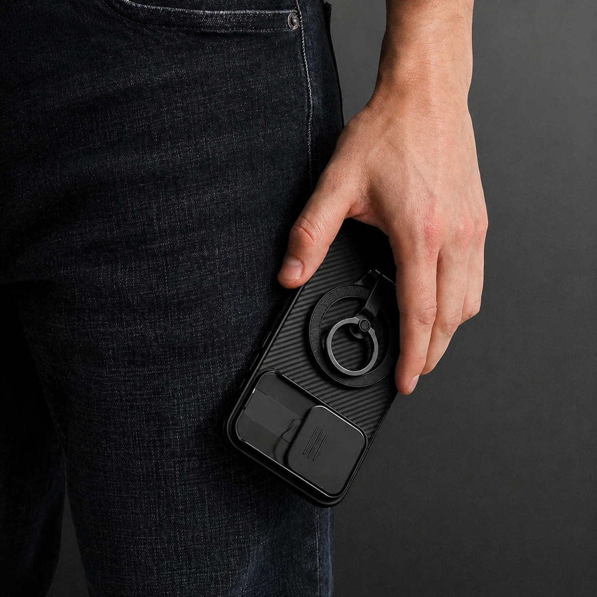 Premium iPhone Case Magnetic Rugged Shockproof Protective Cover Sliding Camera Lens Protection PC TPU Anti Slip Anti Scratch Reinforced Armor Full Coverage
