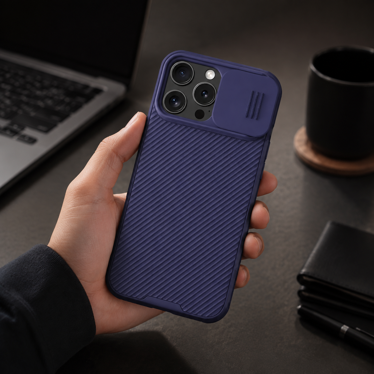 Premium iPhone Case Magnetic Rugged Shockproof Protective Cover Sliding Camera Lens Protection PC TPU Anti Slip Anti Scratch Reinforced Armor Full Coverage