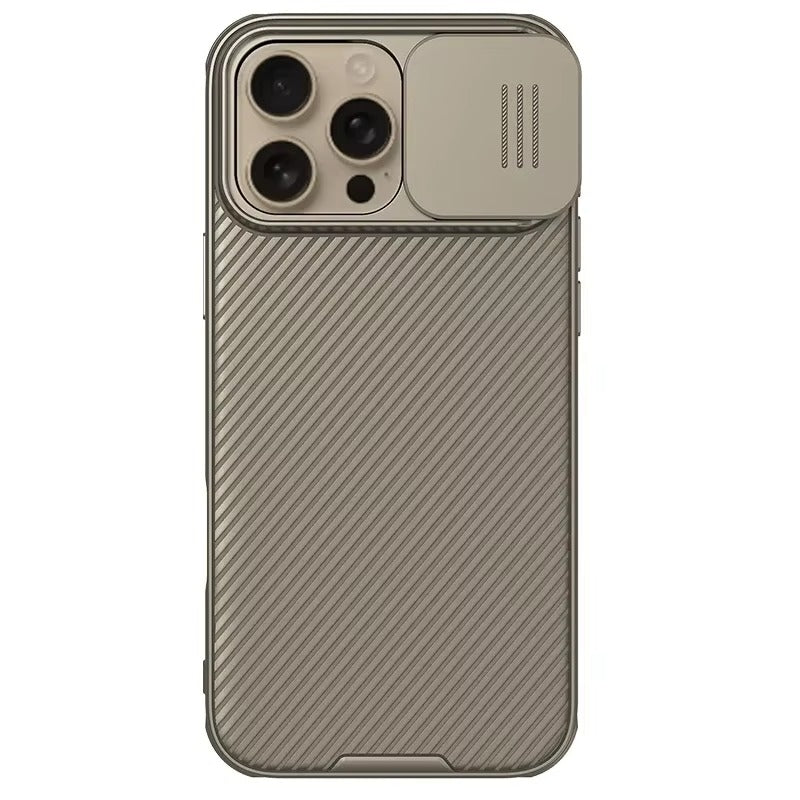 Premium iPhone Case Magnetic Rugged Shockproof Protective Cover Sliding Camera Lens Protection PC TPU Anti Slip Anti Scratch Reinforced Armor Full Coverage