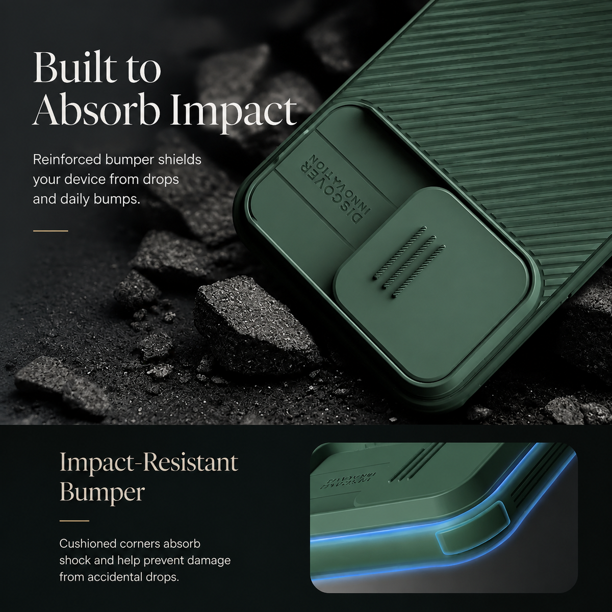 Premium iPhone Case Magnetic Rugged Shockproof Protective Cover Sliding Camera Lens Protection PC TPU Anti Slip Anti Scratch Reinforced Armor Full Coverage
