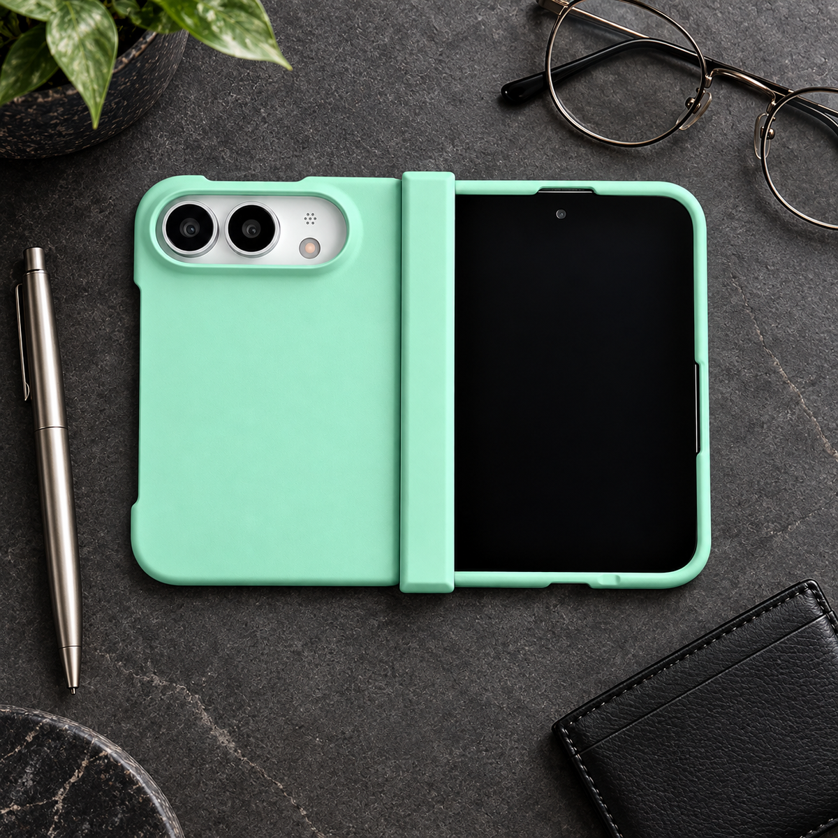 Premium iPhone Case Matte Candy Color Ultra Thin Full Hinge Shockproof Hard PC Anti Scratch Non Slip Lightweight Foldable Protective Cover Case Design