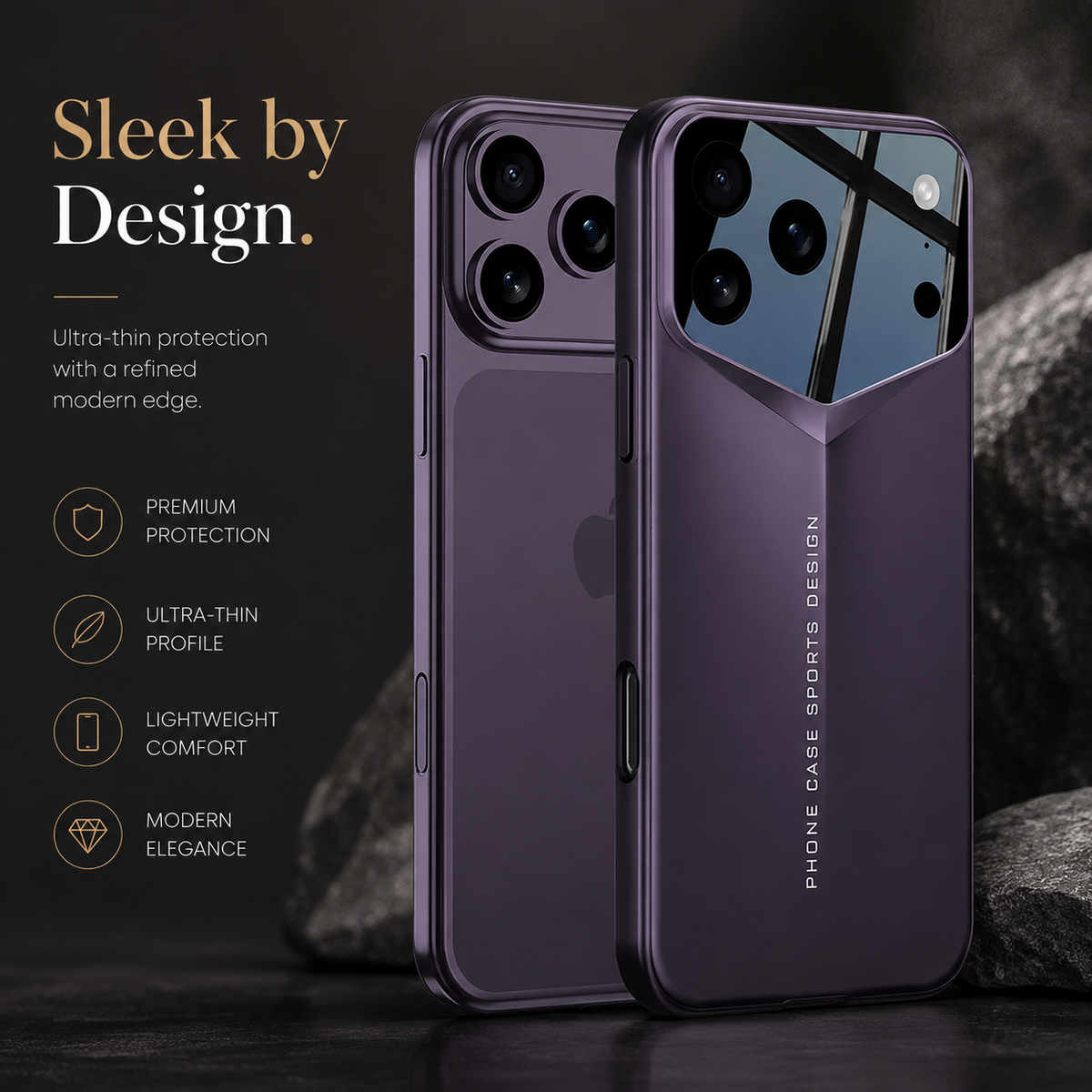 Premium iPhone Case Matte Hard PC Slim Protective Cover Camera Lens Protection Shockproof Anti Fingerprint Anti Scratch Lightweight Full Coverage Non Slip