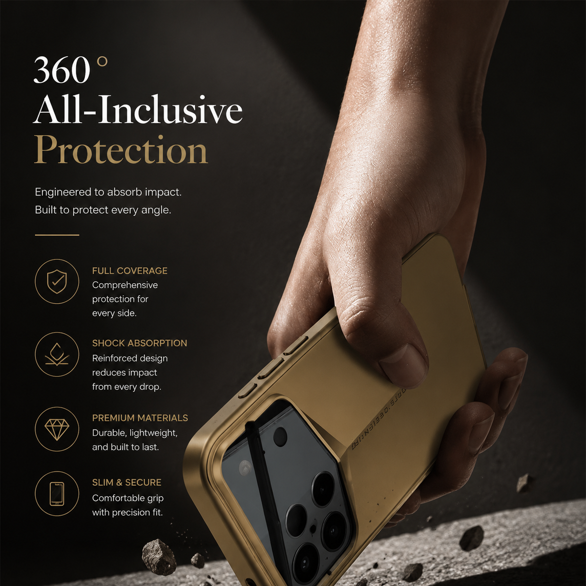 Premium iPhone Case Matte Hard PC Slim Protective Cover Camera Lens Protection Shockproof Anti Fingerprint Anti Scratch Lightweight Full Coverage Non Slip