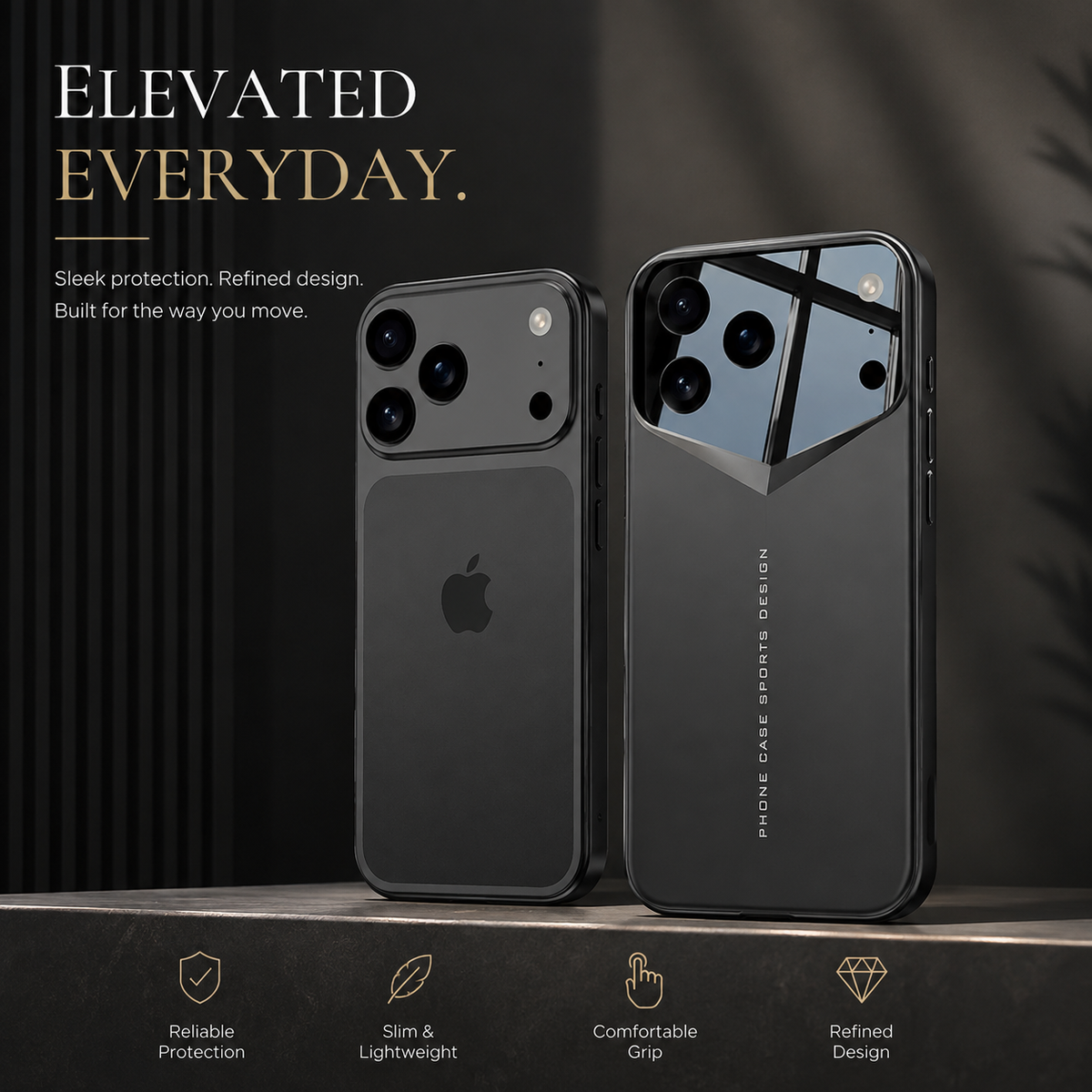 Premium iPhone Case Matte Hard PC Slim Protective Cover Camera Lens Protection Shockproof Anti Fingerprint Anti Scratch Lightweight Full Coverage Non Slip