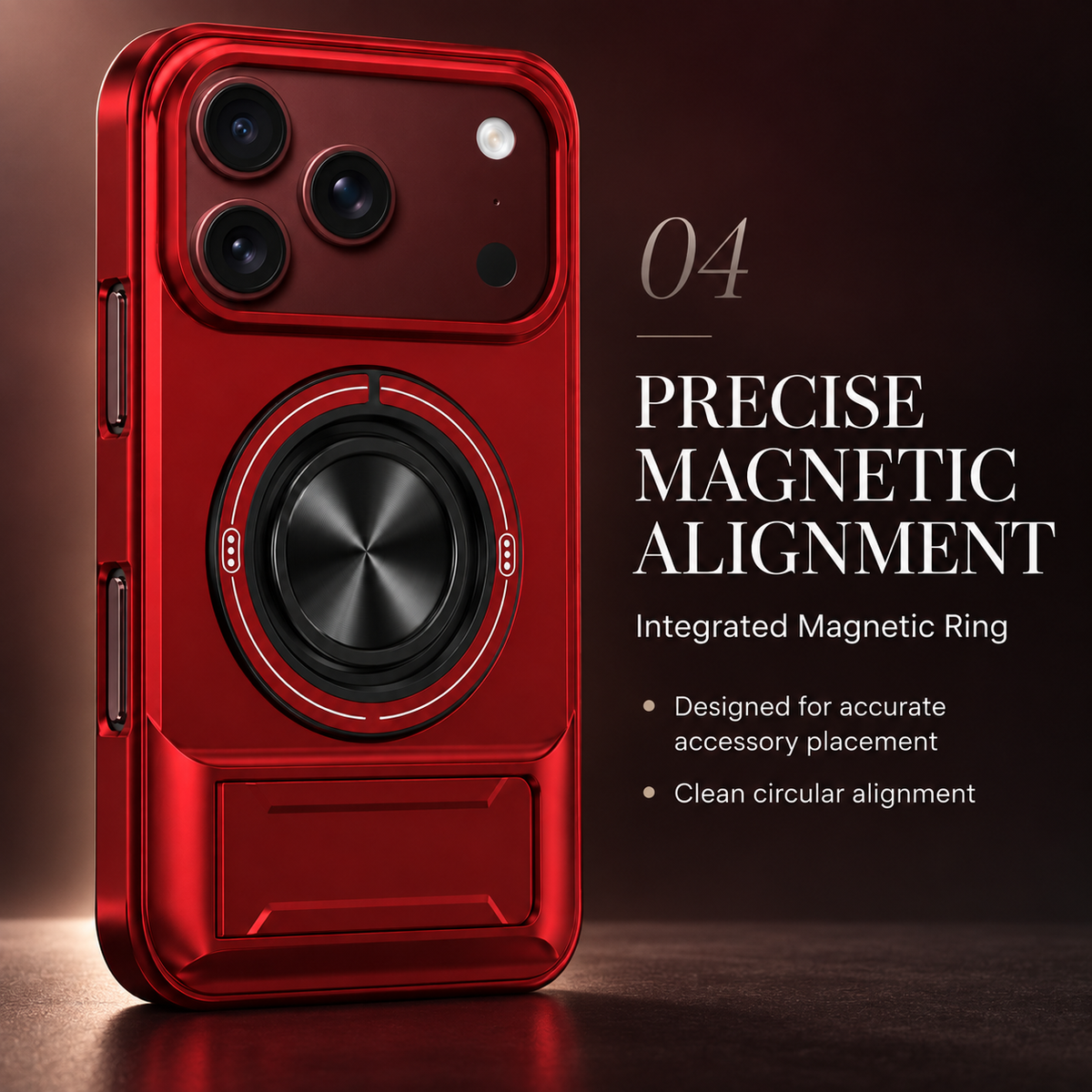 Premium iPhone Case Military Armor Slide Camera Cover Magnetic 360 Ring Kickstand Heavy Duty Shockproof PC TPU Foldable Protective Bumper Case