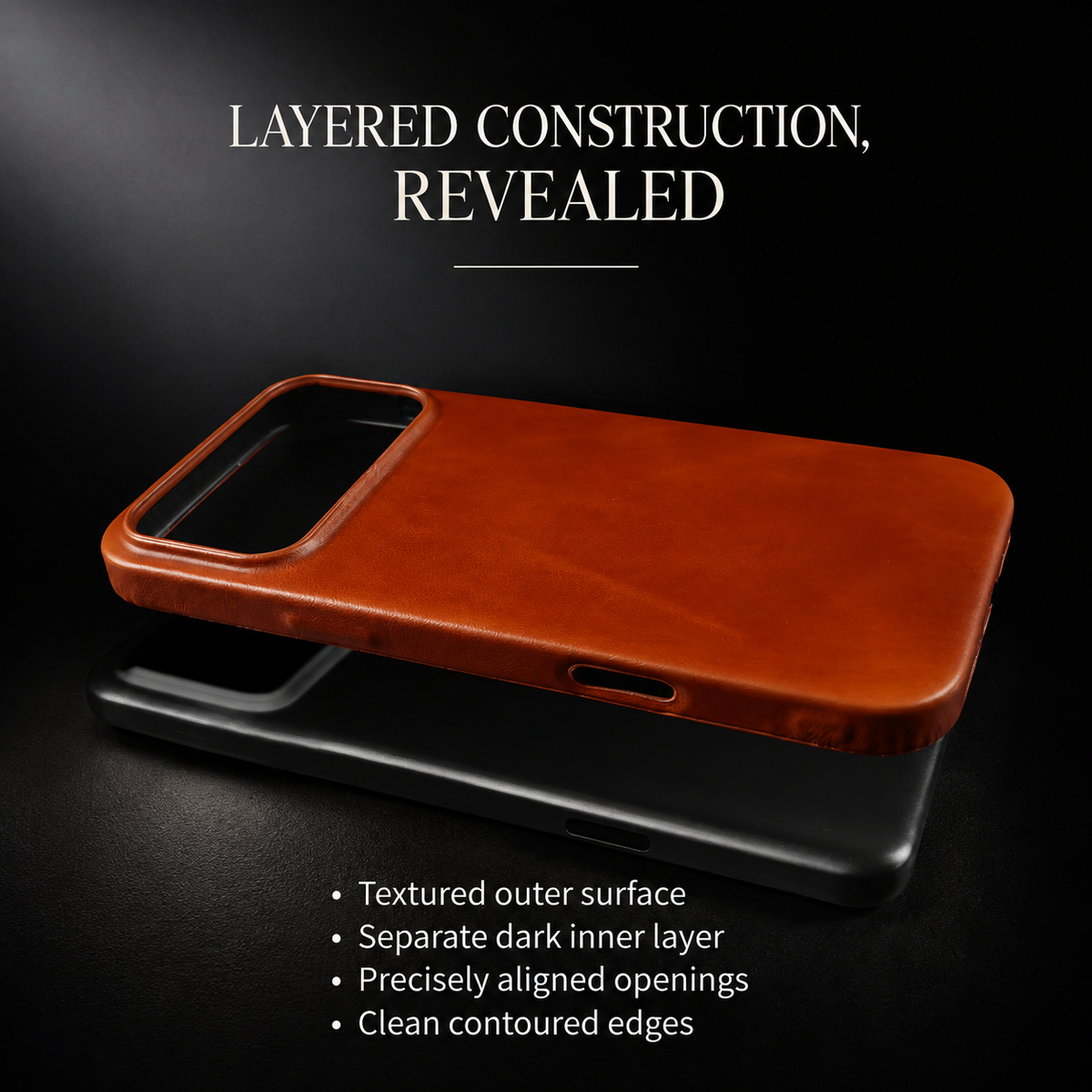 Premium iPhone Case Oil Wax Genuine Leather Shockproof Tough Anti Fingerprint Dustproof Textured Slim Luxury Protective Back Phone Cover Case Design