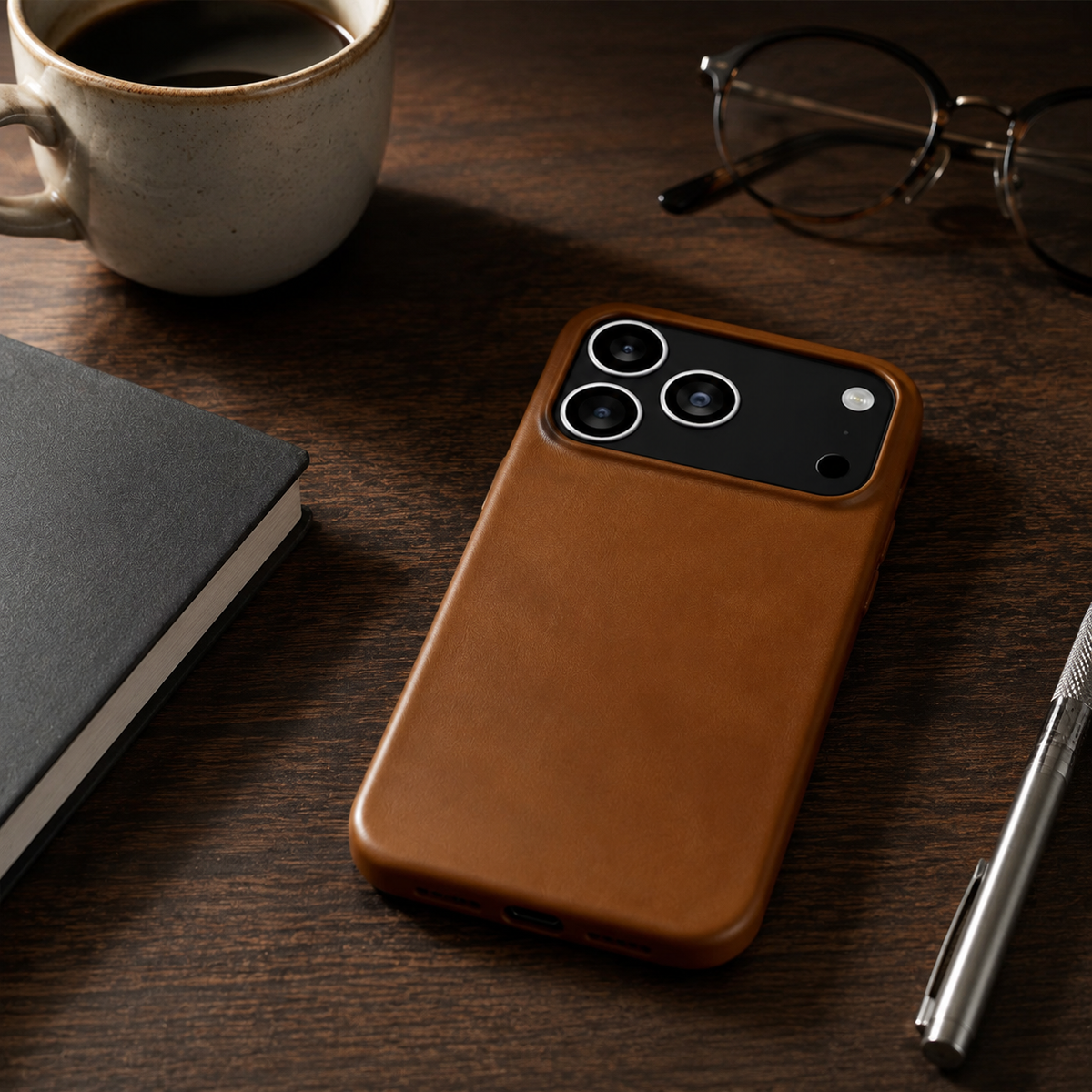 Premium iPhone Case Oil Wax Genuine Leather Shockproof Tough Anti Fingerprint Dustproof Textured Slim Luxury Protective Back Phone Cover Case Design