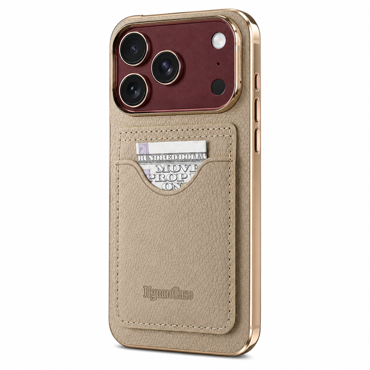 Premium iPhone Case PU Leather Foldable Stand Cover Shockproof Anti Scratch Matte Card Holder Protective Electroplated Frame Slim Full Coverage Secure