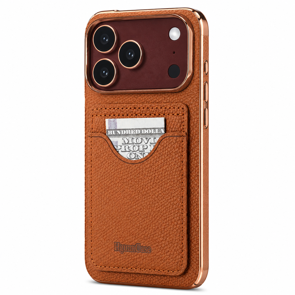 Premium iPhone Case PU Leather Foldable Stand Cover Shockproof Anti Scratch Matte Card Holder Protective Electroplated Frame Slim Full Coverage Secure