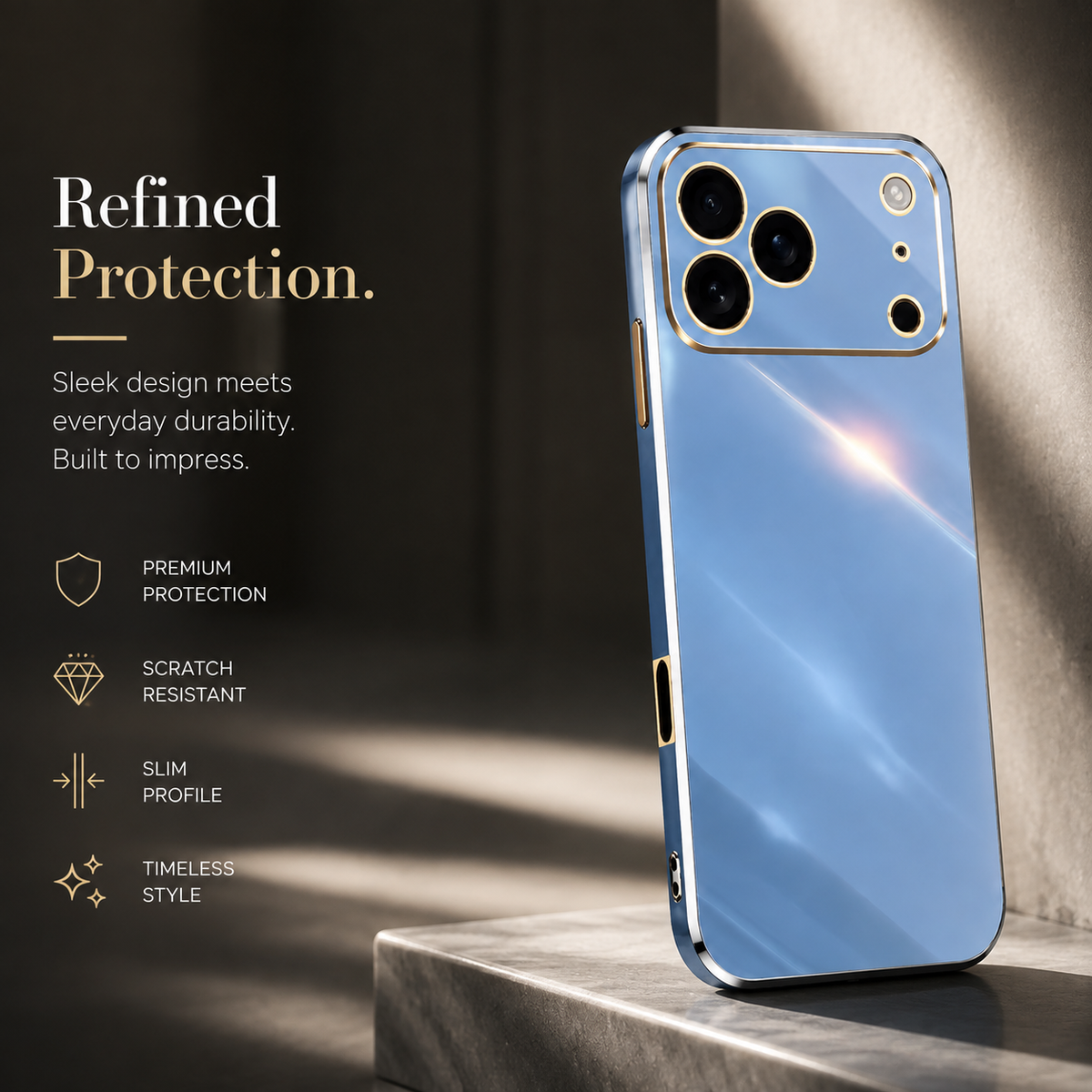 Premium iPhone Case Plating Silicone Shockproof Protective Cover Anti Scratch Lightweight Soft Bumper Full Coverage Slim Anti Slip Grip Design