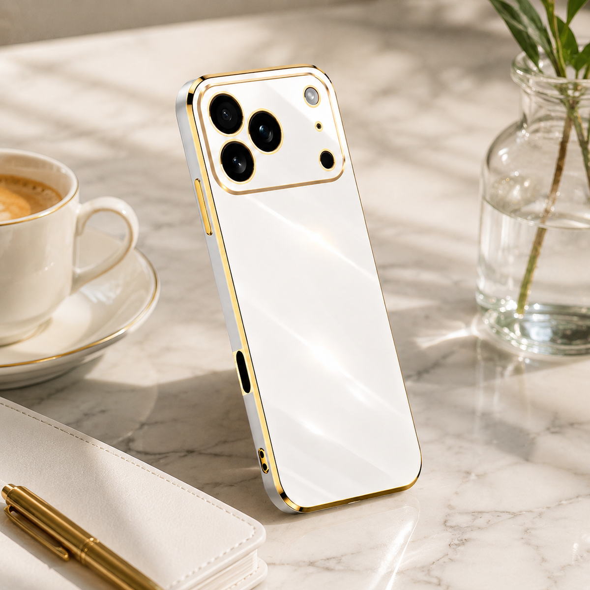 Premium iPhone Case Plating Silicone Shockproof Protective Cover Anti Scratch Lightweight Soft Bumper Full Coverage Slim Anti Slip Grip Design