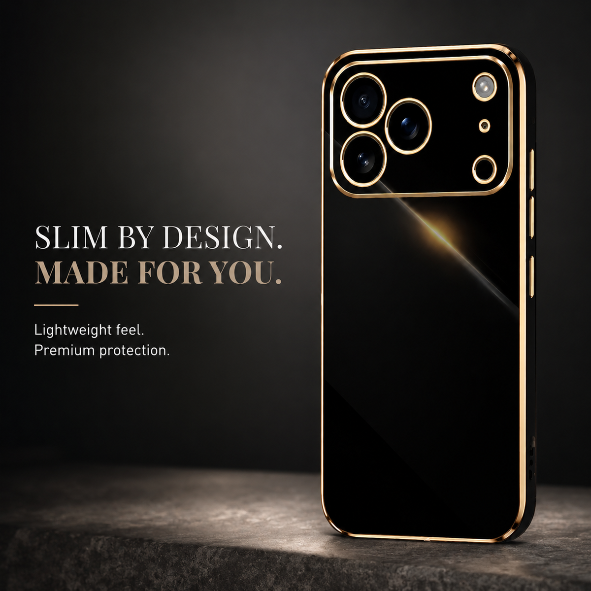 Premium iPhone Case Plating Silicone Shockproof Protective Cover Anti Scratch Lightweight Soft Bumper Full Coverage Slim Anti Slip Grip Design