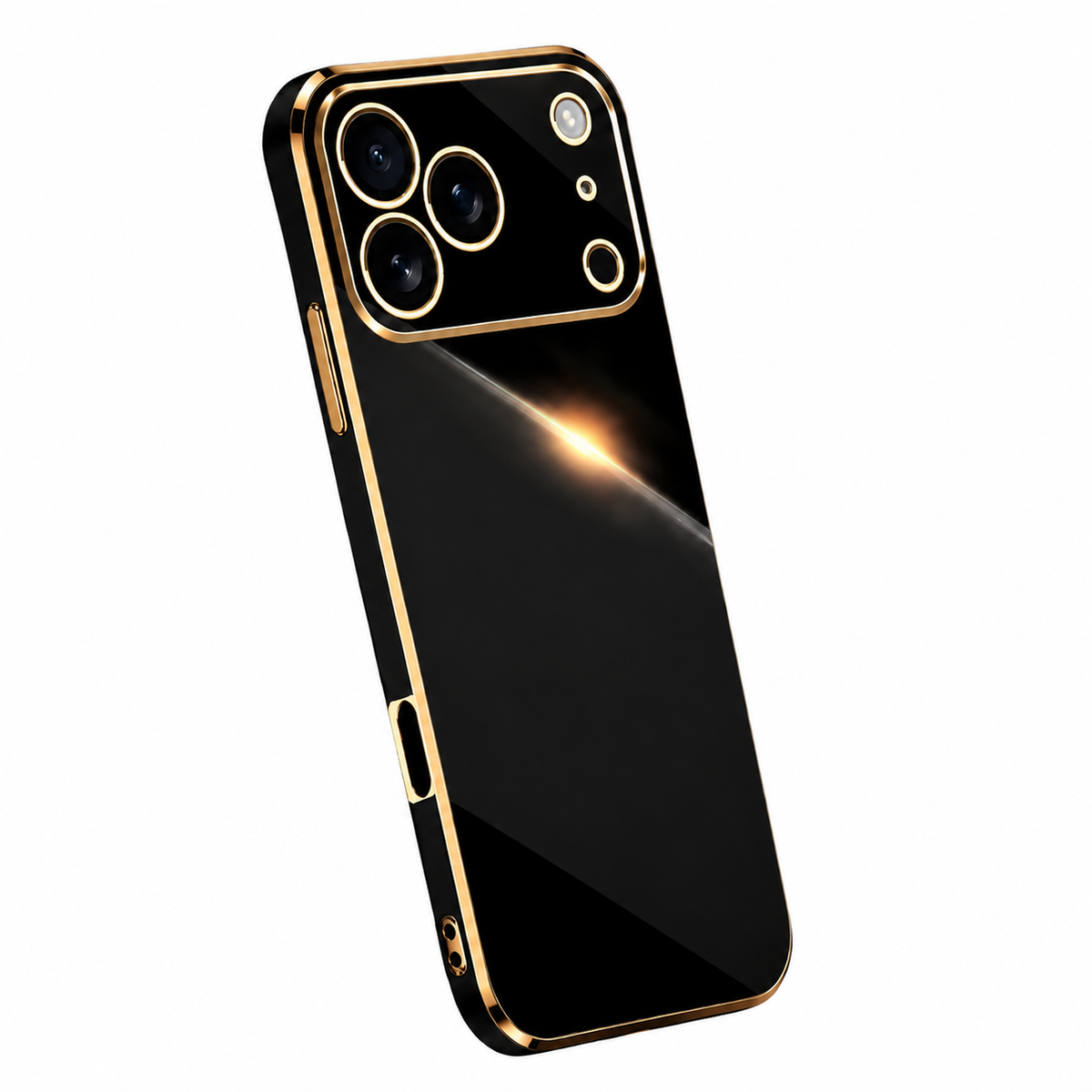 Premium iPhone Case Plating Silicone Shockproof Protective Cover Anti Scratch Lightweight Soft Bumper Full Coverage Slim Anti Slip Grip Design