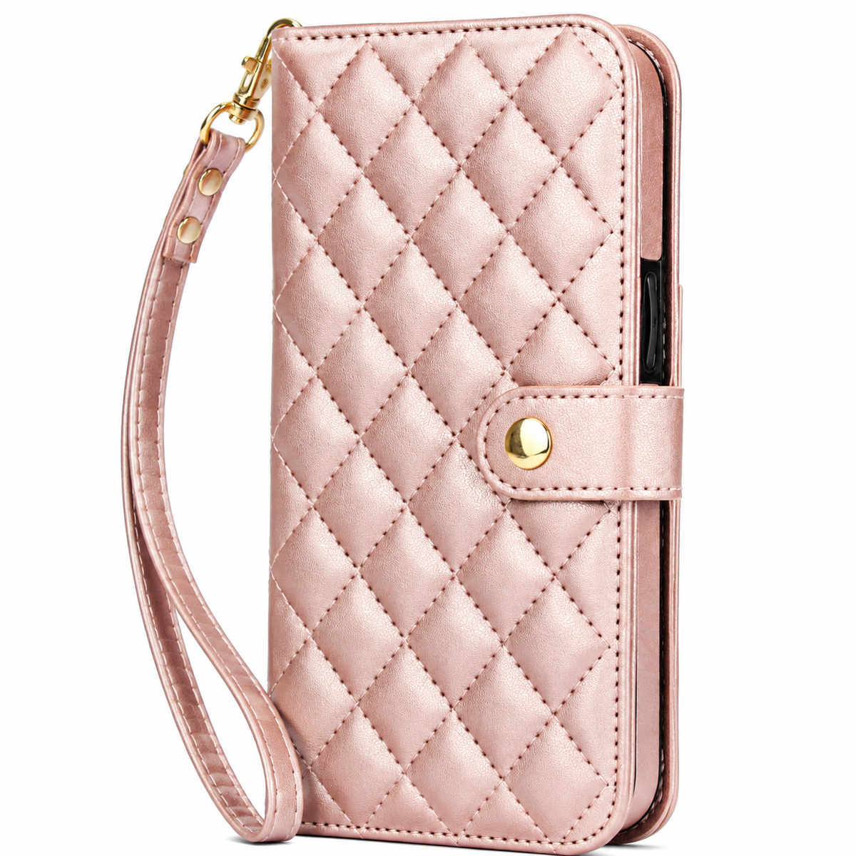 Premium iPhone Case RFID Blocking Wallet Crossbody Flip Cover PU Leather Card Holder Magnetic Closure Shockproof Protection Adjustable Strap Full Coverage