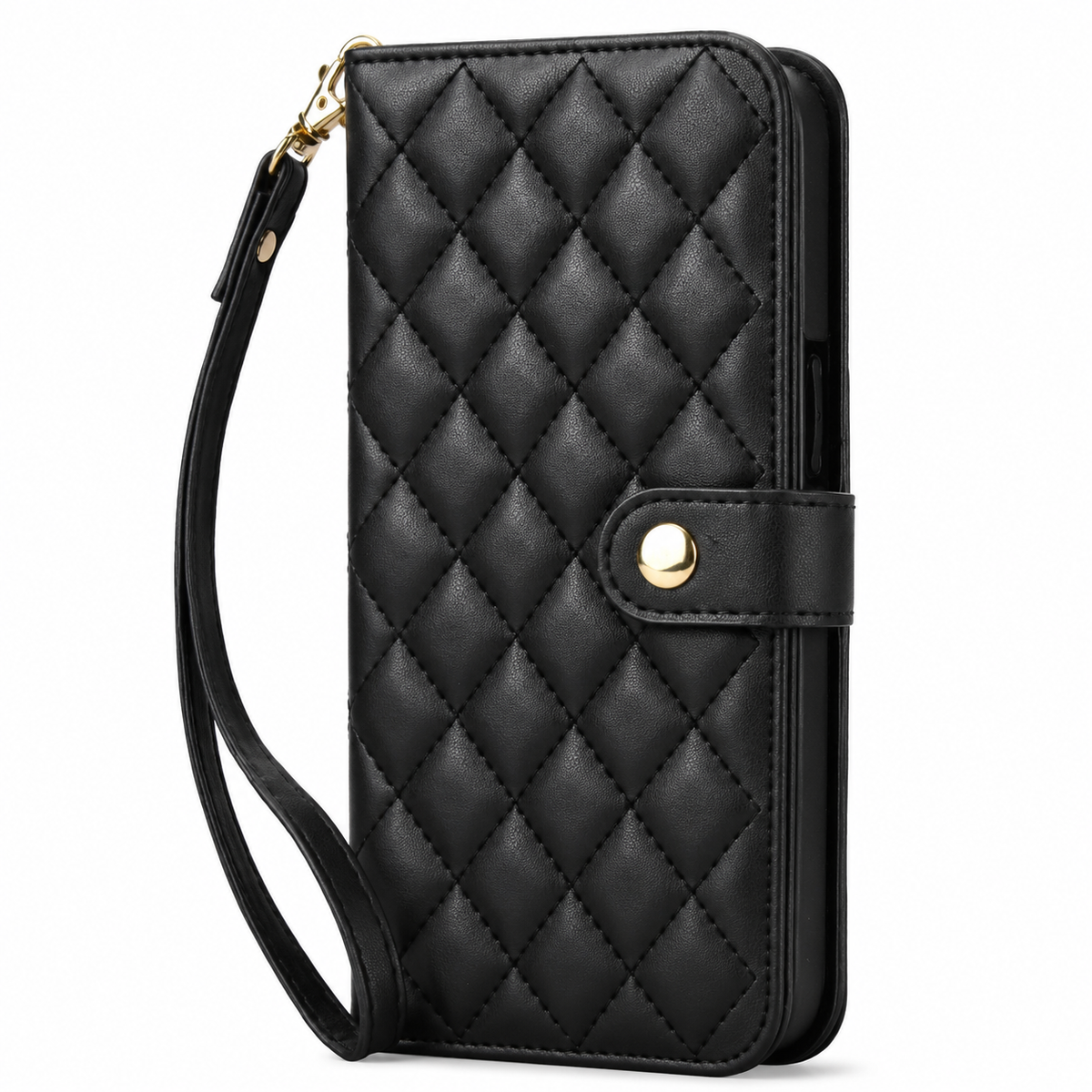 Premium iPhone Case RFID Blocking Wallet Crossbody Flip Cover PU Leather Card Holder Magnetic Closure Shockproof Protection Adjustable Strap Full Coverage