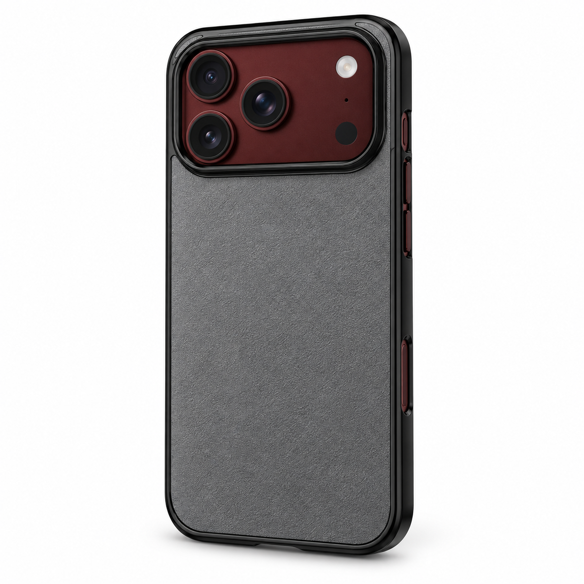 Premium iPhone Case Retro Artificial Leather Semi Transparent Acrylic Foldable Soft Touch Sweat Resistant Slim Protective Phone Cover Case Design
