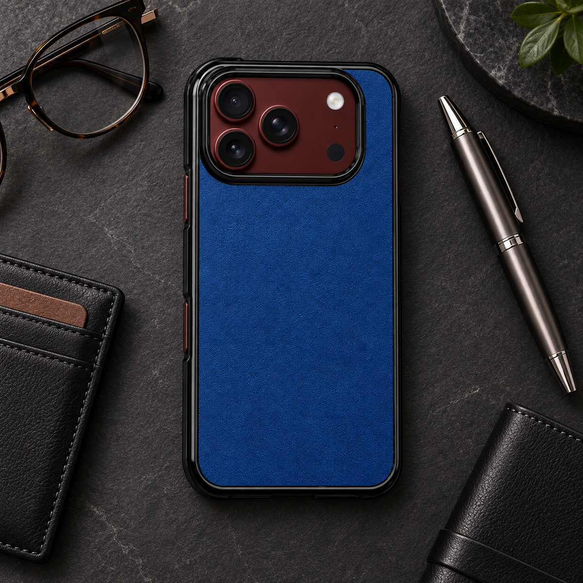 Premium iPhone Case Retro Artificial Leather Semi Transparent Acrylic Foldable Soft Touch Sweat Resistant Slim Protective Phone Cover Case Design