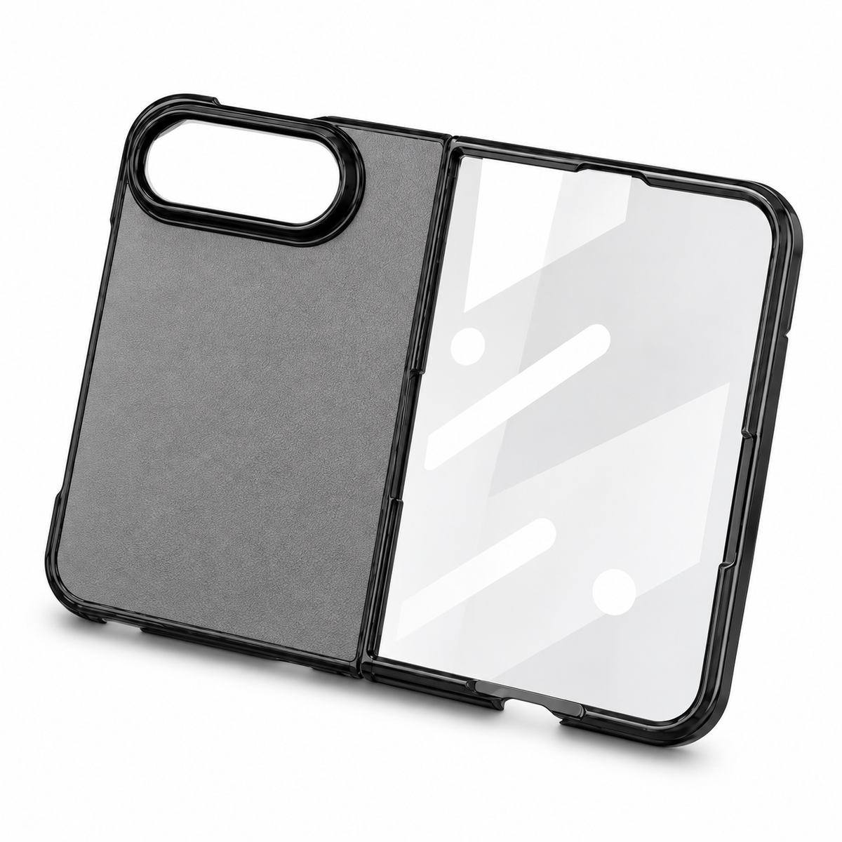Premium iPhone Case Retro Artificial Leather Semi Transparent Acrylic Foldable Soft Touch Sweat Resistant Slim Protective Phone Cover Case Design