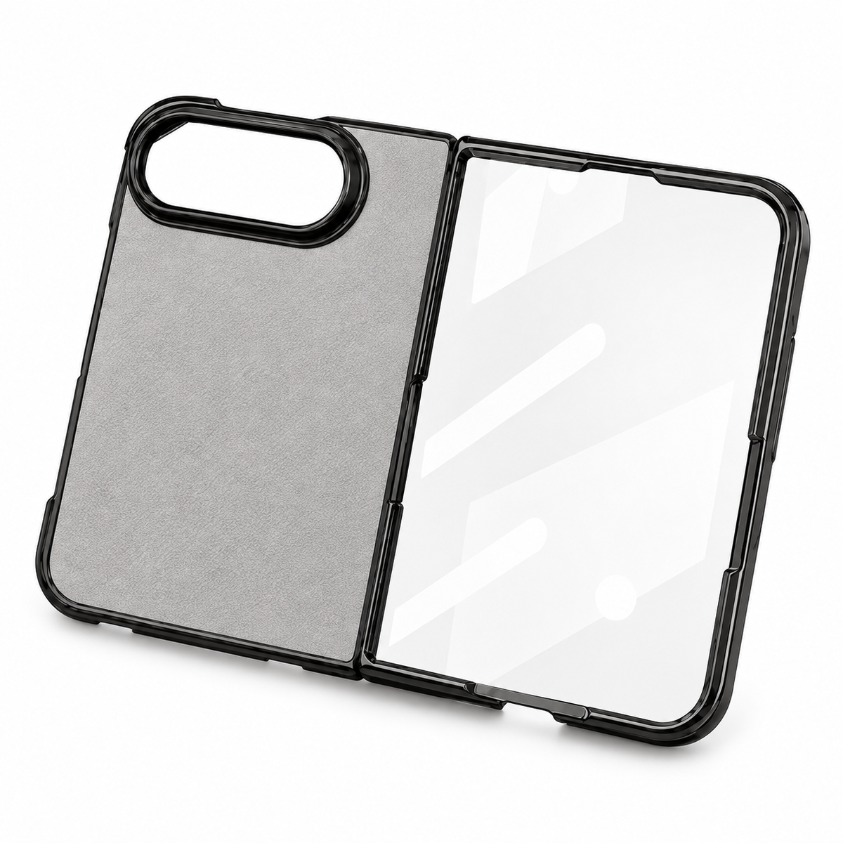 Premium iPhone Case Retro Artificial Leather Semi Transparent Acrylic Foldable Soft Touch Sweat Resistant Slim Protective Phone Cover Case Design