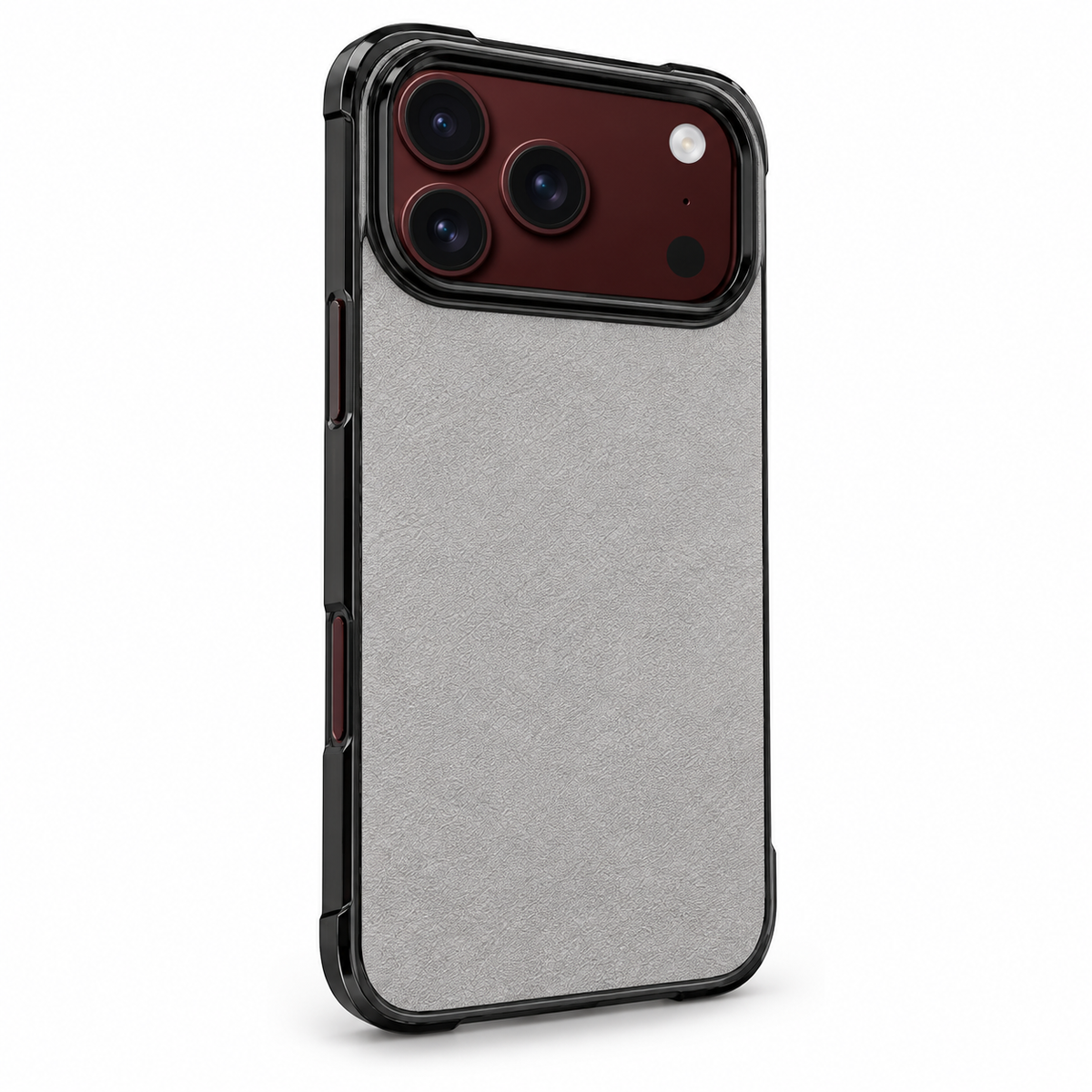 Premium iPhone Case Retro Artificial Leather Semi Transparent Acrylic Foldable Soft Touch Sweat Resistant Slim Protective Phone Cover Case Design
