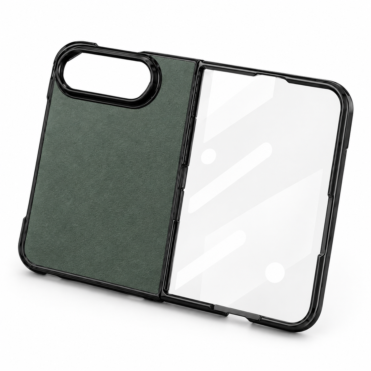 Premium iPhone Case Retro Artificial Leather Semi Transparent Acrylic Foldable Soft Touch Sweat Resistant Slim Protective Phone Cover Case Design