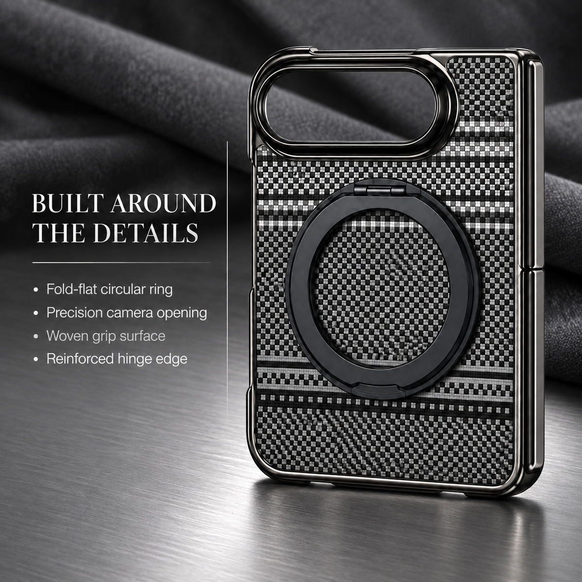 Premium iPhone Case Retro Leather Pattern Metal Magnetic Folding Bracket Tempered Film Shockproof PC TPU Foldable Protective Cover Case Design