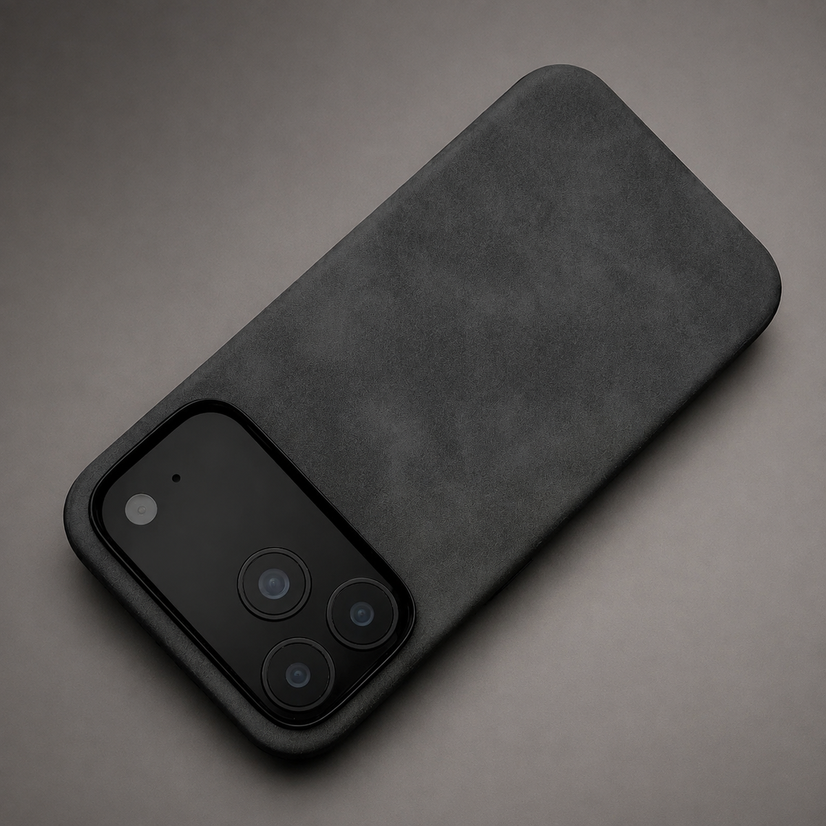 Premium iPhone Case Retro Leather Skin Feel Matte PU Leather Hard PC Anti Scratch Lightweight Tough Full Coverage Protective Phone Cover Case Design