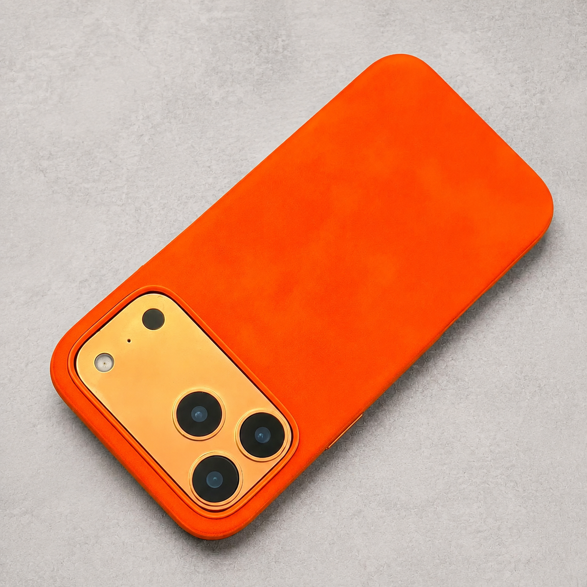 Premium iPhone Case Retro Leather Skin Feel Matte PU Leather Hard PC Anti Scratch Lightweight Tough Full Coverage Protective Phone Cover Case Design