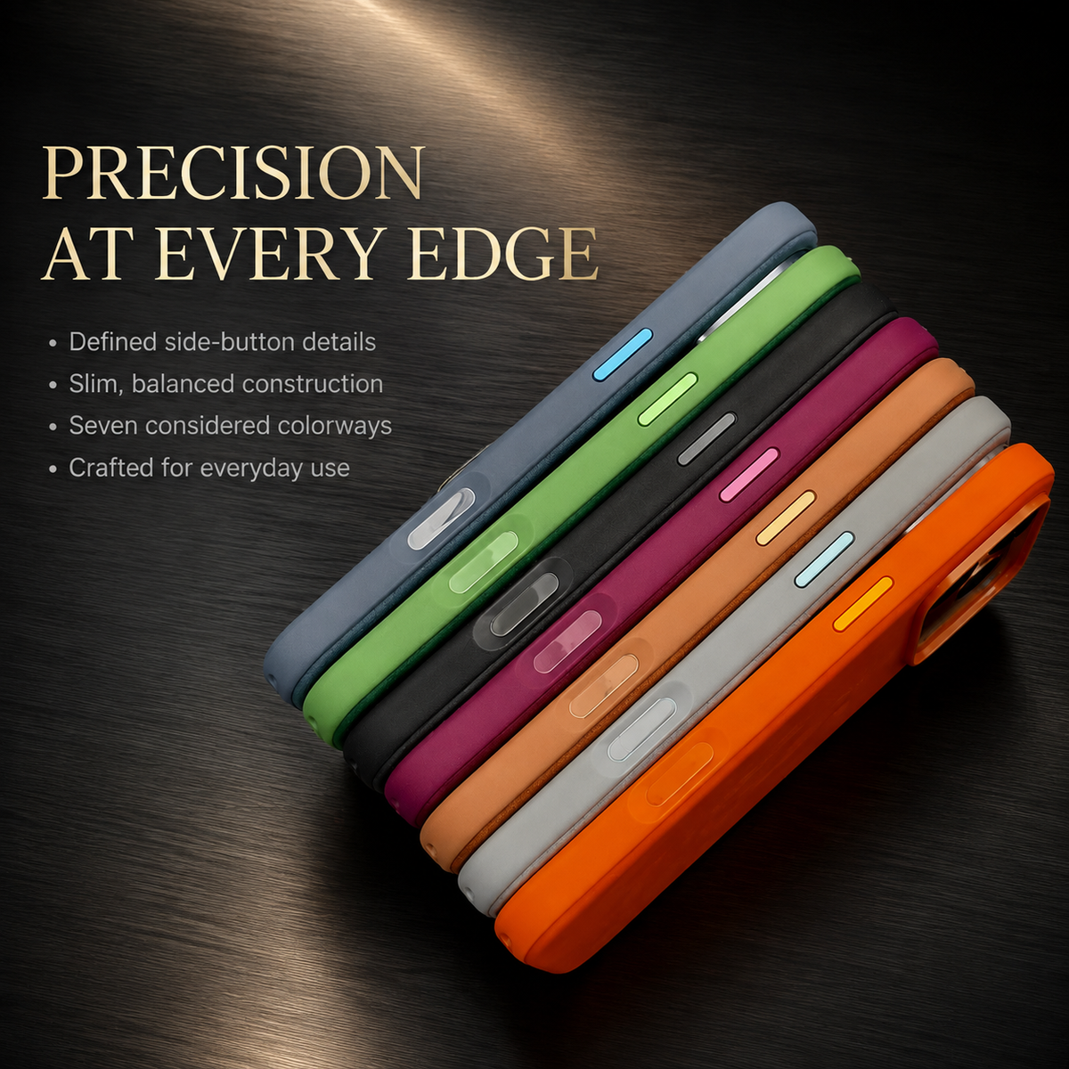 Premium iPhone Case Retro Leather Skin Feel Matte PU Leather Hard PC Anti Scratch Lightweight Tough Full Coverage Protective Phone Cover Case Design