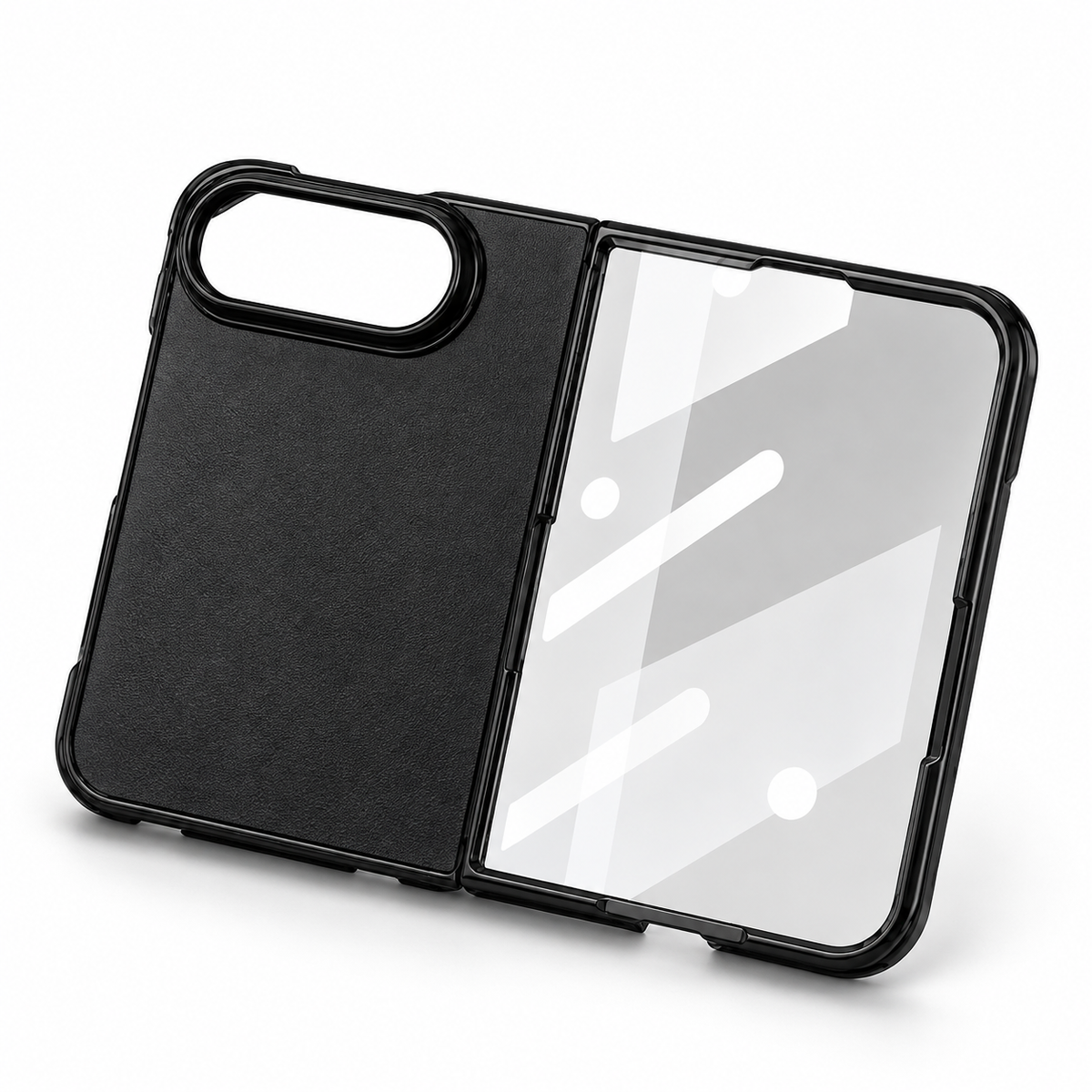 Premium iPhone Case Retro Leather Texture Semi Transparent Acrylic Soft Touch Sweat Resistant Slim Foldable Shockproof Protective Phone Cover Case Design