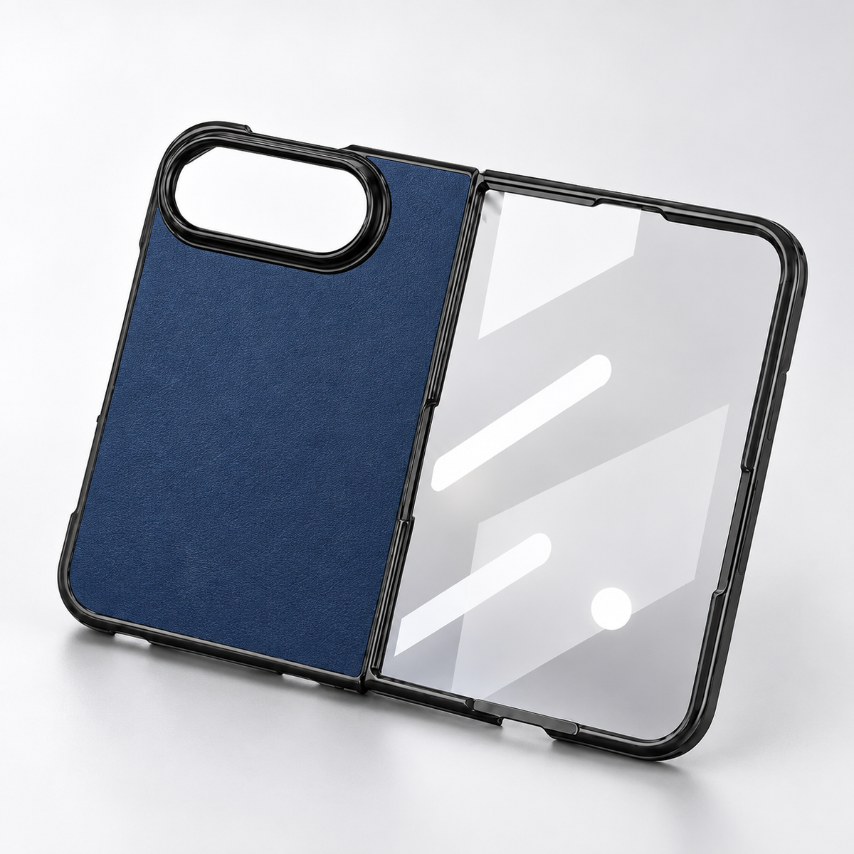 Premium iPhone Case Retro Leather Texture Semi Transparent Acrylic Soft Touch Sweat Resistant Slim Foldable Shockproof Protective Phone Cover Case Design