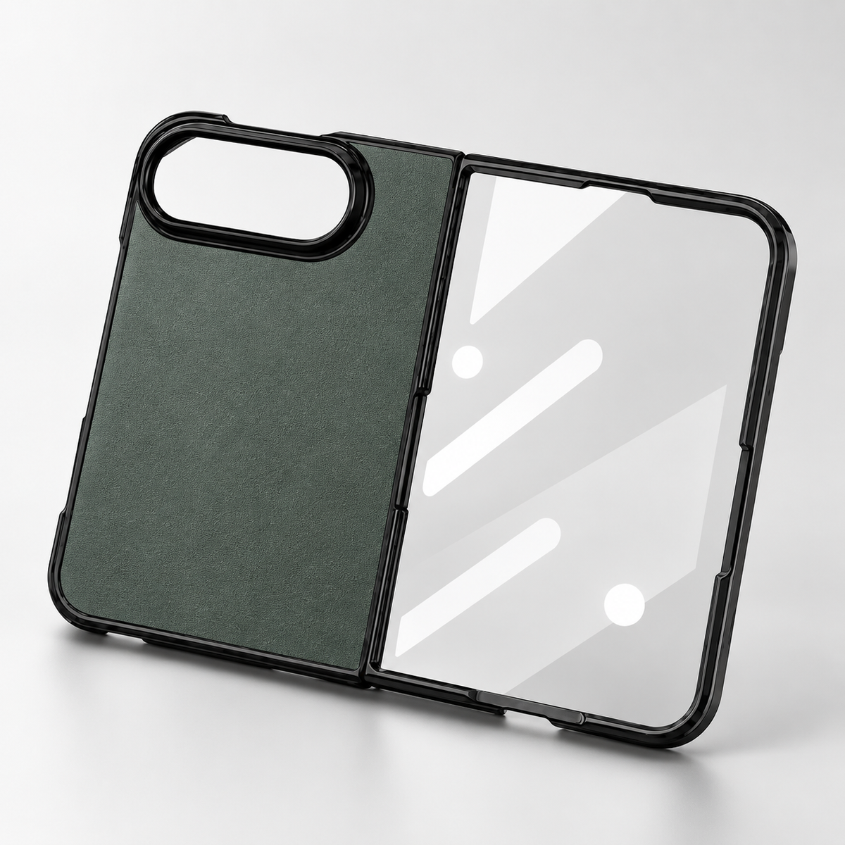 Premium iPhone Case Retro Leather Texture Semi Transparent Acrylic Soft Touch Sweat Resistant Slim Foldable Shockproof Protective Phone Cover Case Design